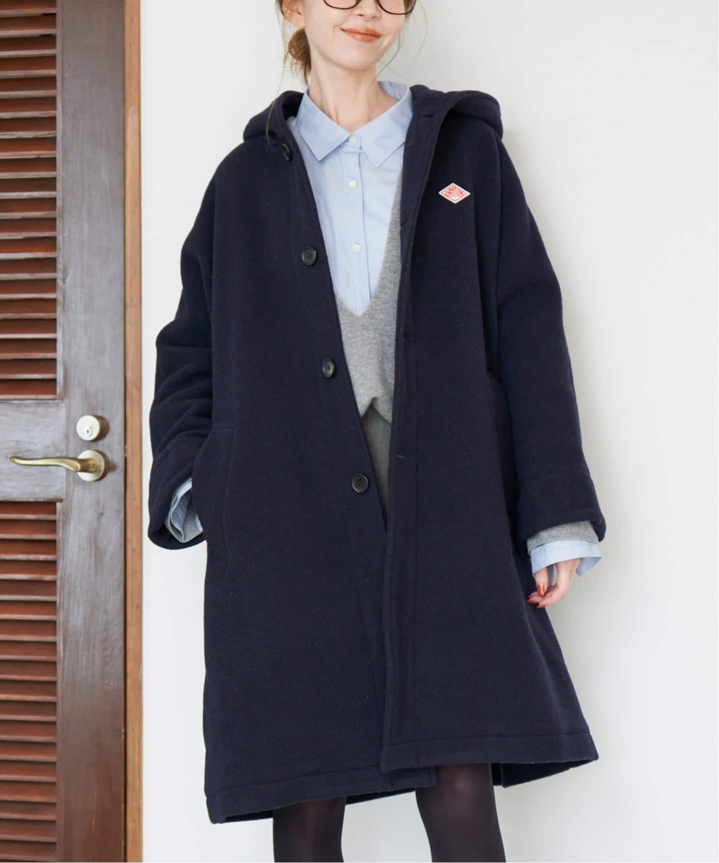 予約》DANTON/ダントン HOODED LONG COAT DT-A0708（フードコート