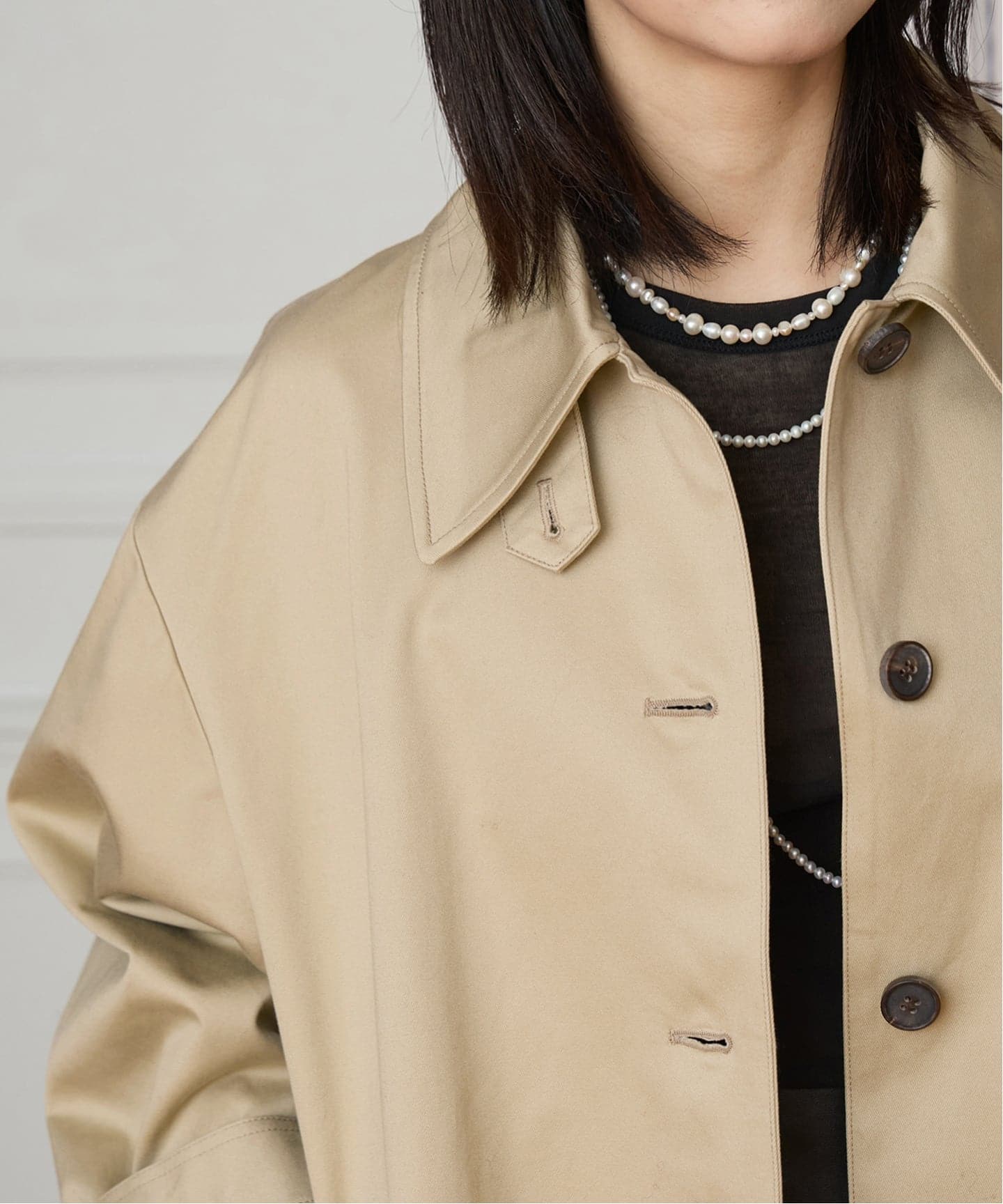 IENA LA BOUCLE イエナラブークル　ステンカラーコート IENA LA BOUCLE（イエナラブークル）の「IENA LA BOUCLE カラー