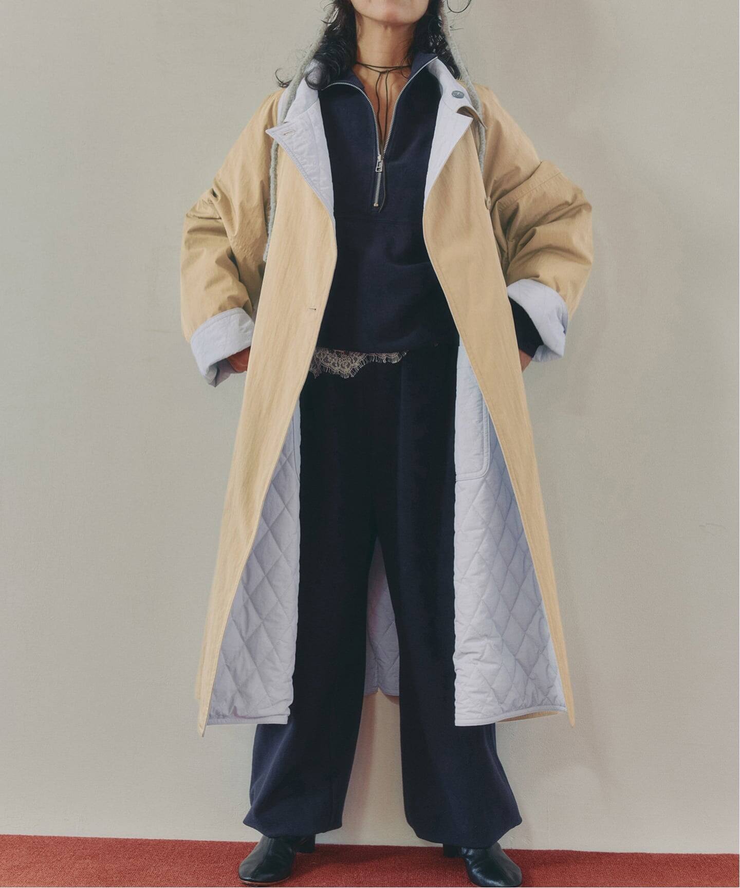 IENA LA BOUCLE リバーパテットキルティングコート（中綿 