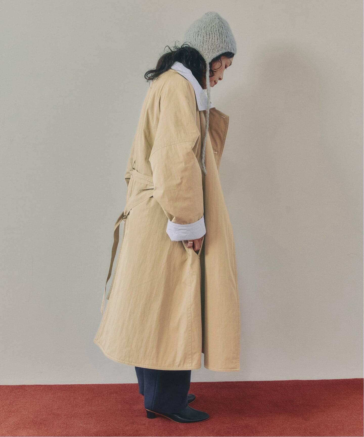 予約》IENA LA BOUCLE リバーパテットキルティングコート（中綿 