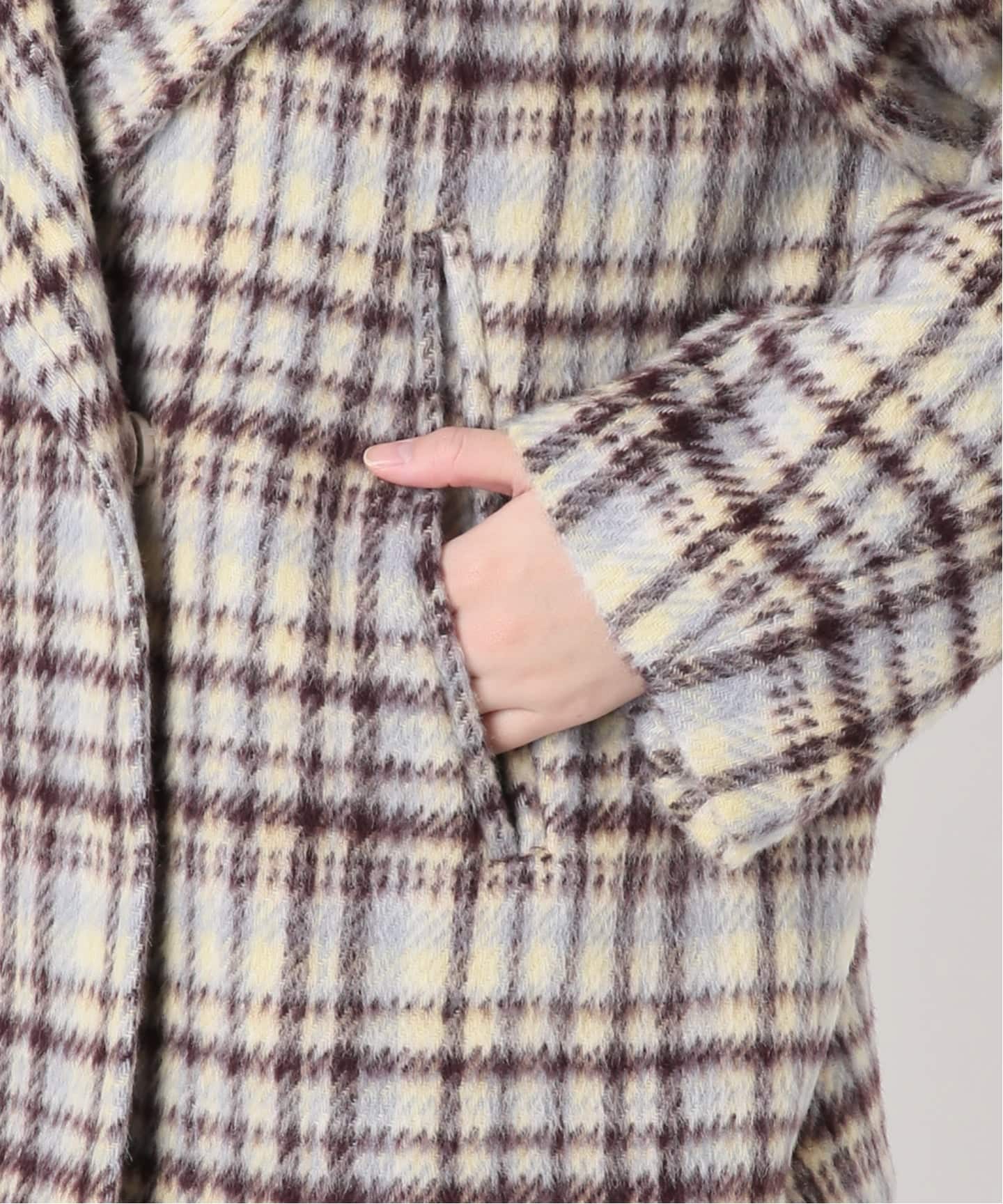 予約》トゥルニエシャギーチェックショートコート（その他ブルゾン