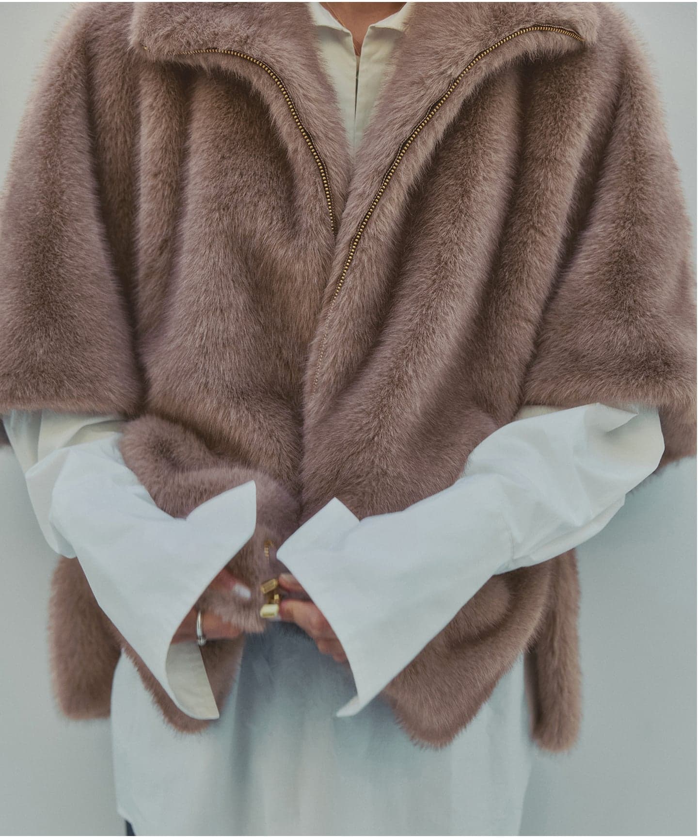 予約》IENA LA BOUCLE ecoファーケープコート（その他ブルゾン