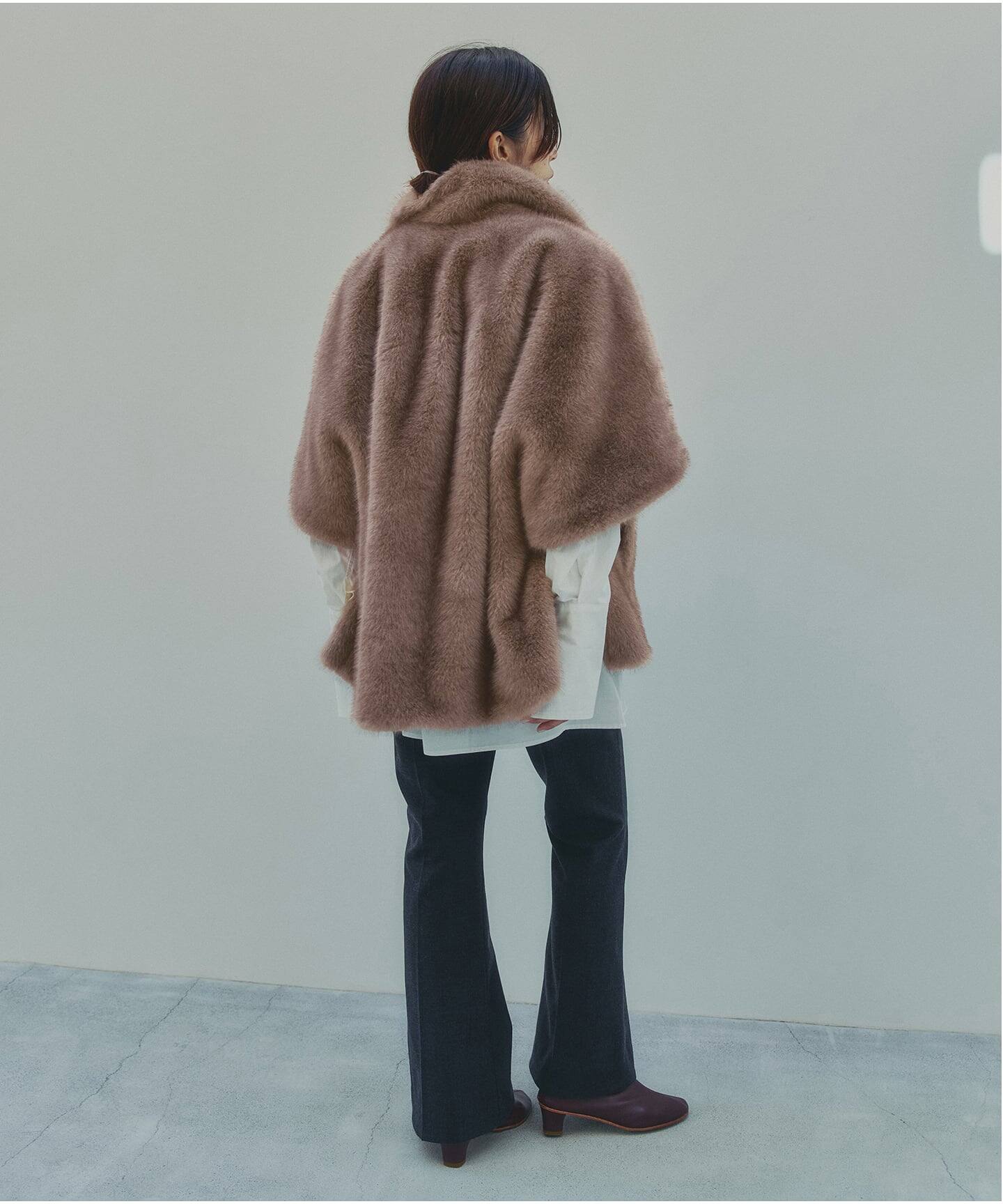予約》IENA LA BOUCLE ecoファーケープコート（その他ブルゾン