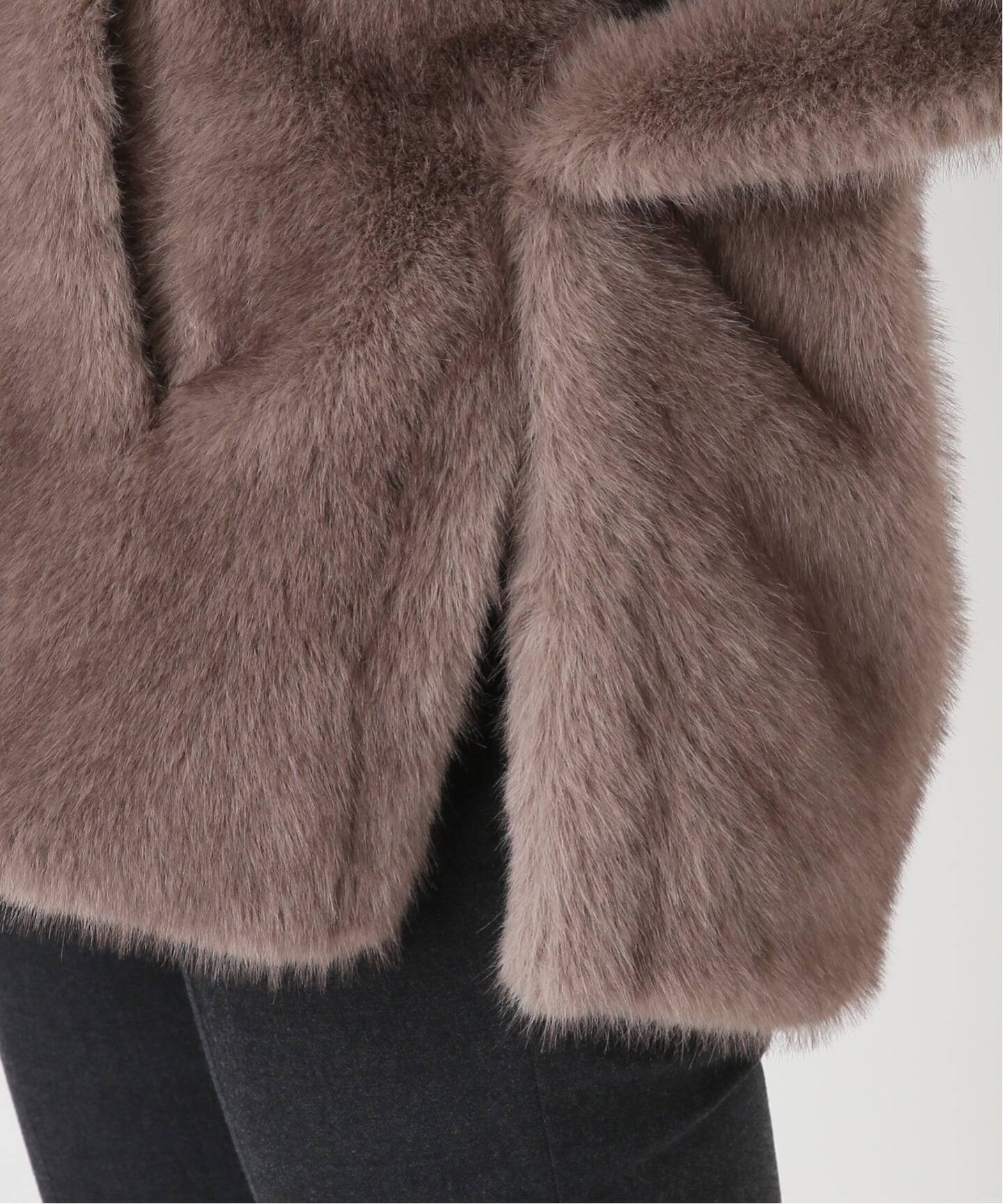 予約》IENA LA BOUCLE ecoファーケープコート（その他ブルゾン