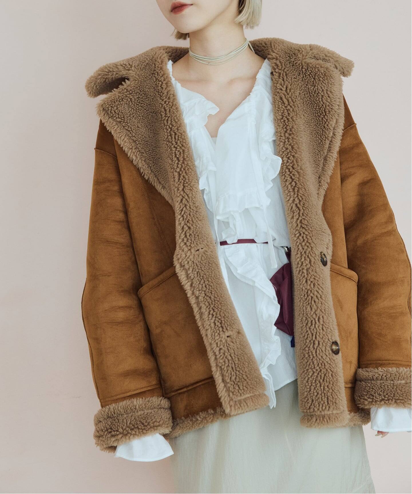venit ヴェニット 別注リバーシブルボアコート VEJ-5544-A（その他