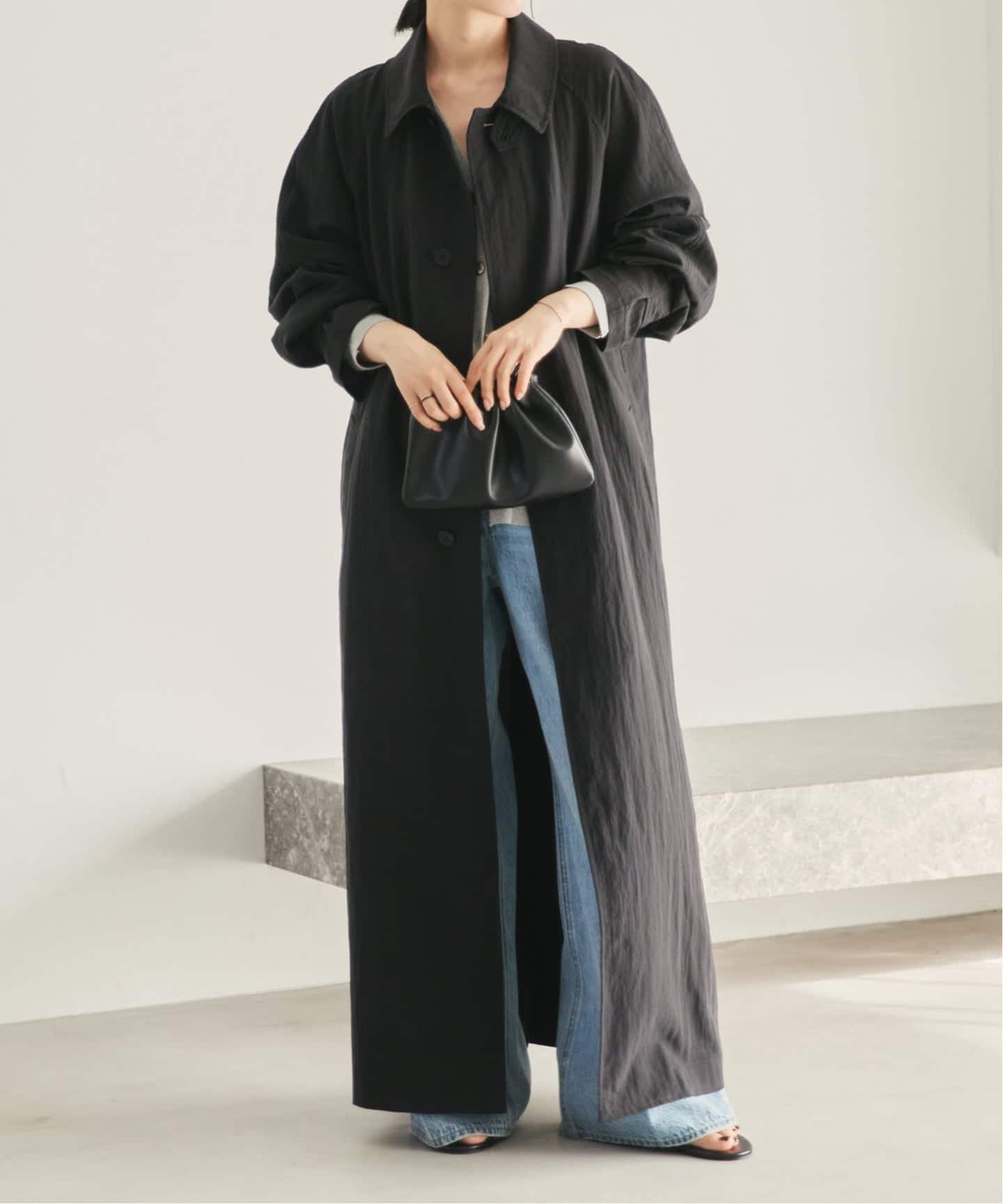 Plageバルマカンコート Sway Balmacaan コート黒38 Sway Balmacaan コート（その他ブルゾン／アウター）｜Plage