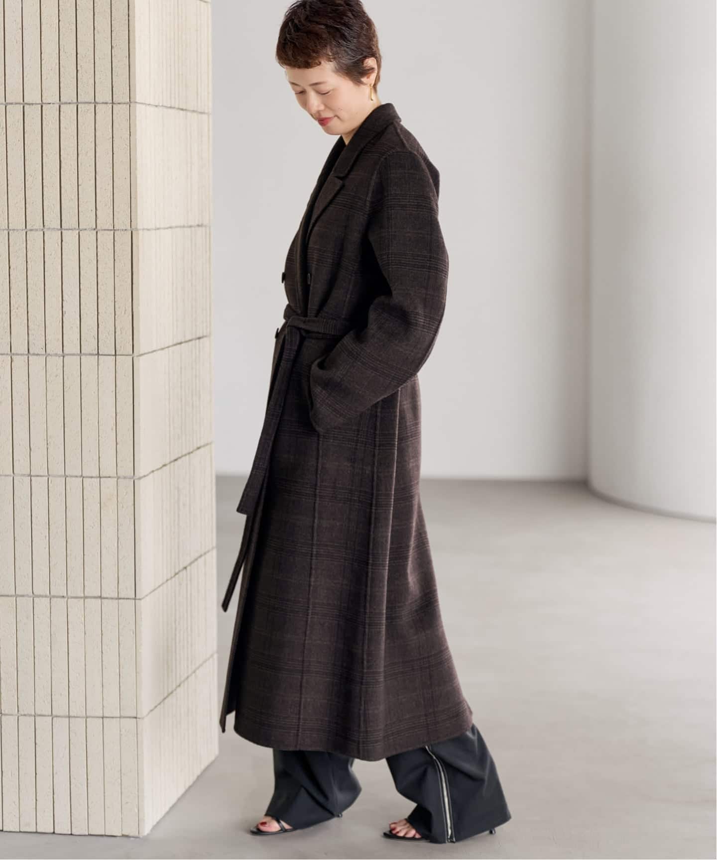 Plage ウール ハミルトン チェスターコート 予約》HAMILTON check chester コート（チェスターコート）｜Plage