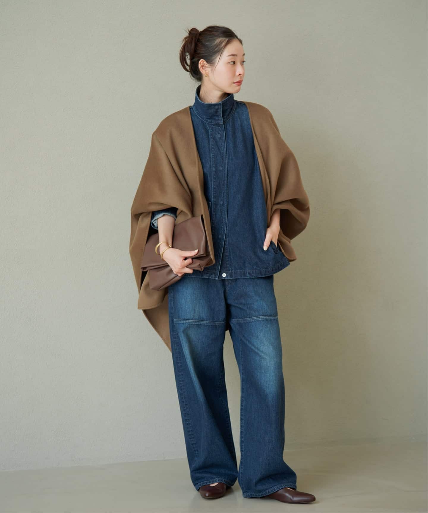予約》HAMILTON lazy poncho コート（ポンチョ・マント）｜Plage