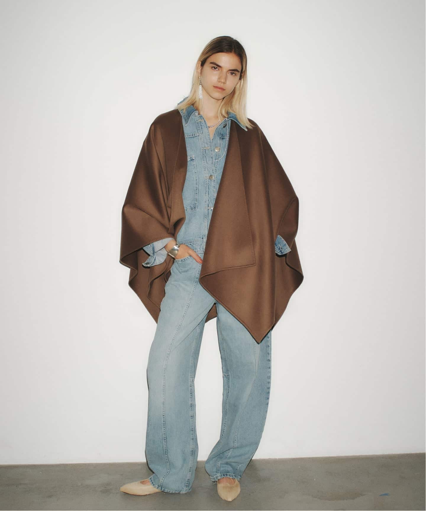 予約》HAMILTON lazy poncho コート（ポンチョ・マント）｜Plage