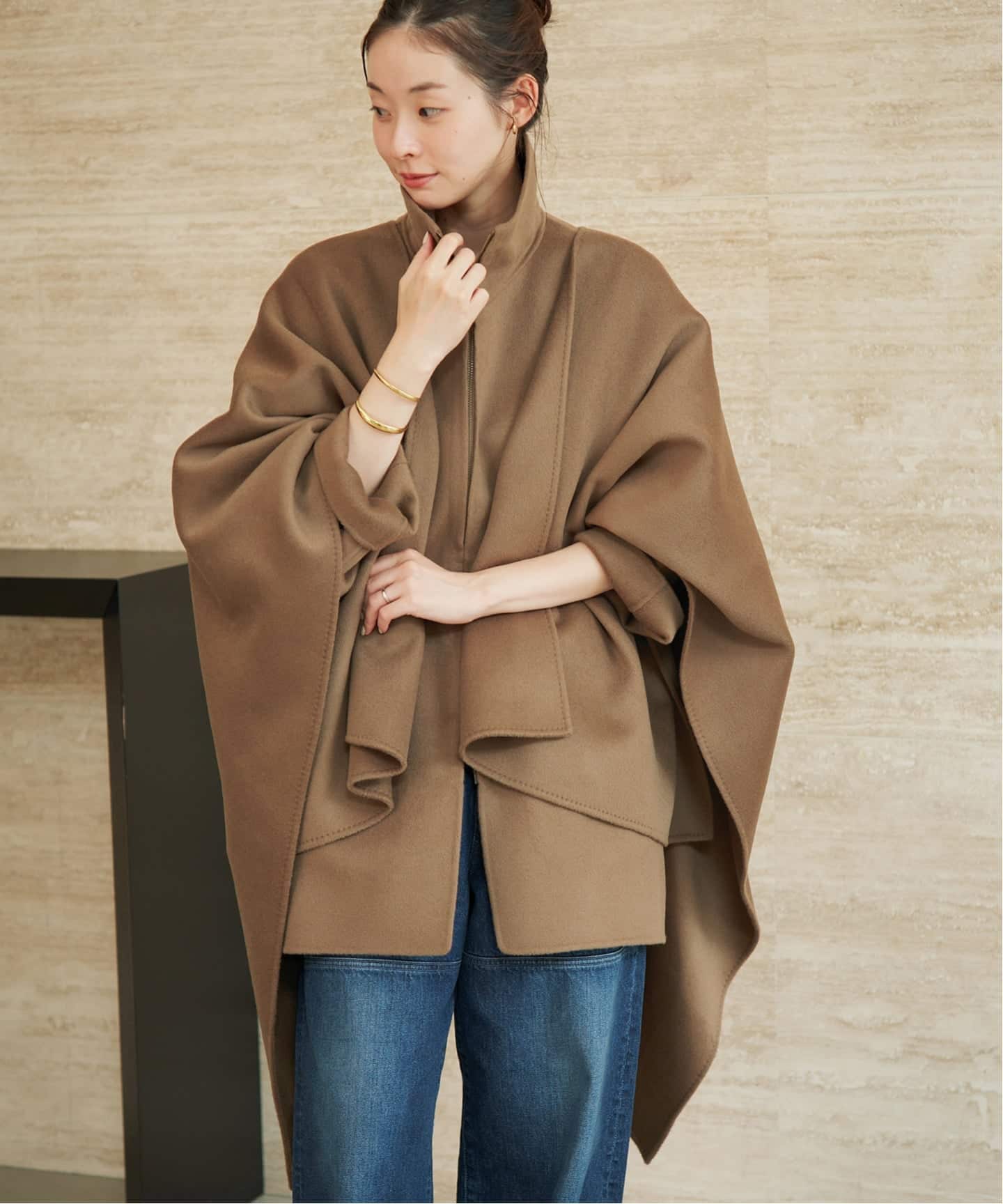 予約》HAMILTON lazy poncho コート（ポンチョ・マント）｜Plage