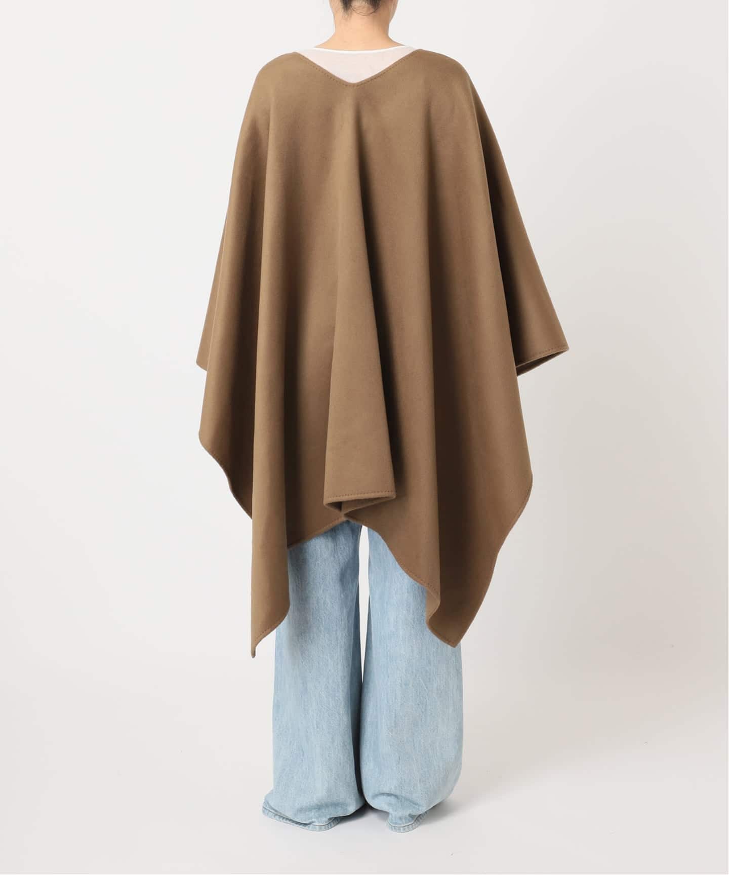 【美品】plage プラージュ　ポンチョコート　ウール　定価6.1万円 予約》HAMILTON lazy poncho コート（ポンチョ・マント）｜Plage