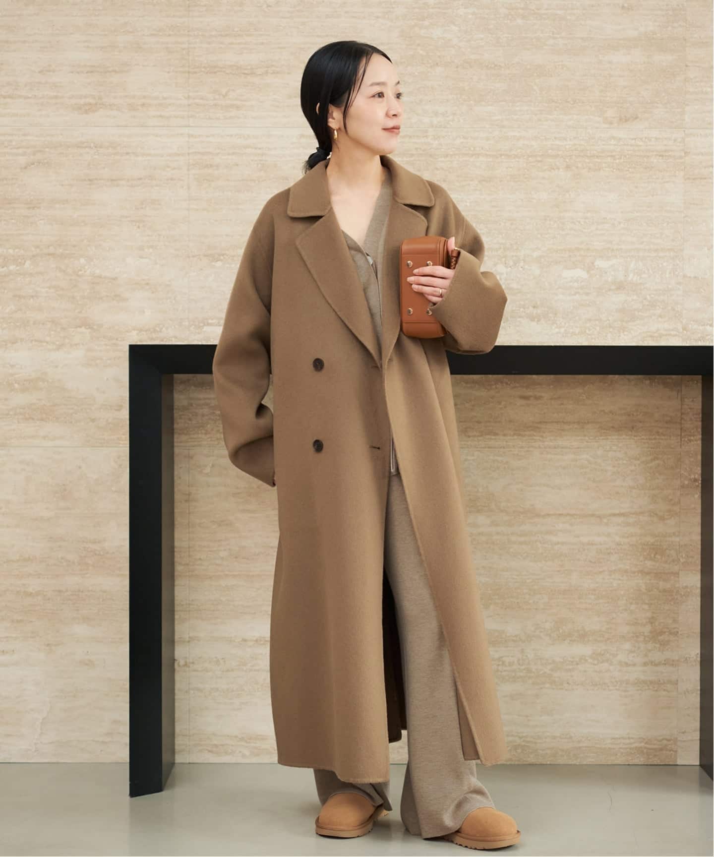 美品✨Plage プラージュ　ロング リバーコート　ウール　ベルト ブラウン 追加予約》HAMILTON PEA コート（ピーコート）｜Plage（プラージュ）の