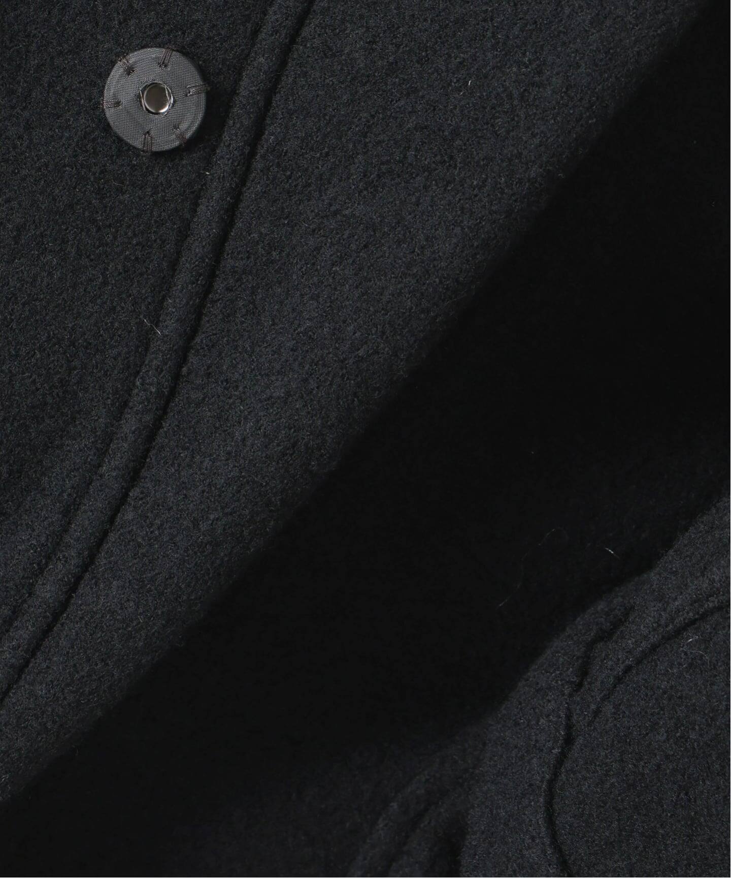 予約》Room no.8 BLACK ルームエイト ブラック Boucle Hi/N Short Coat