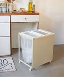 《予約》【tower/タワー】JSF別注 目隠し分別ダストワゴン 45L 2分別