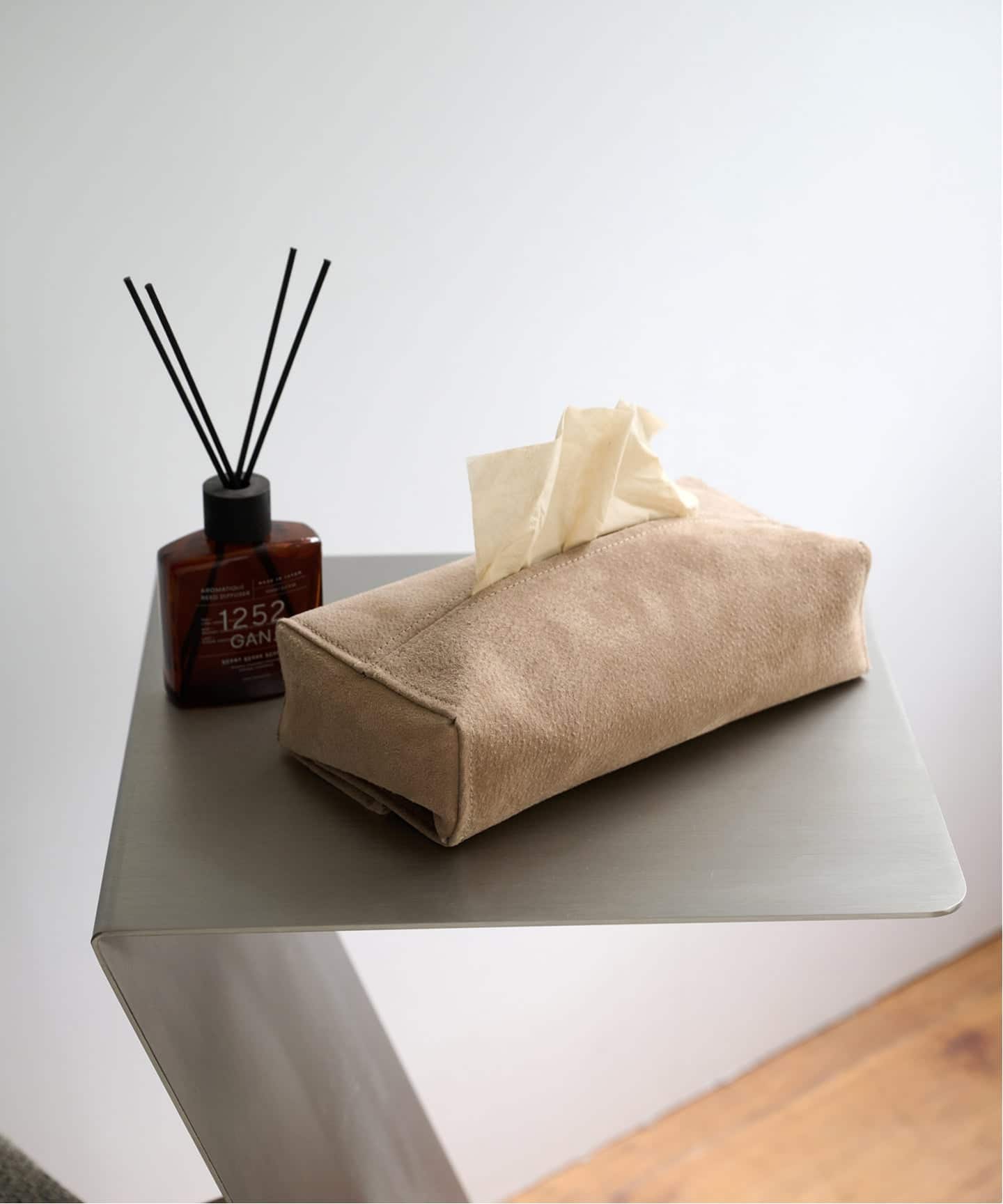 SUEDE TISSUE CASE ティッシュケース（ダストボックス／ティッシュ