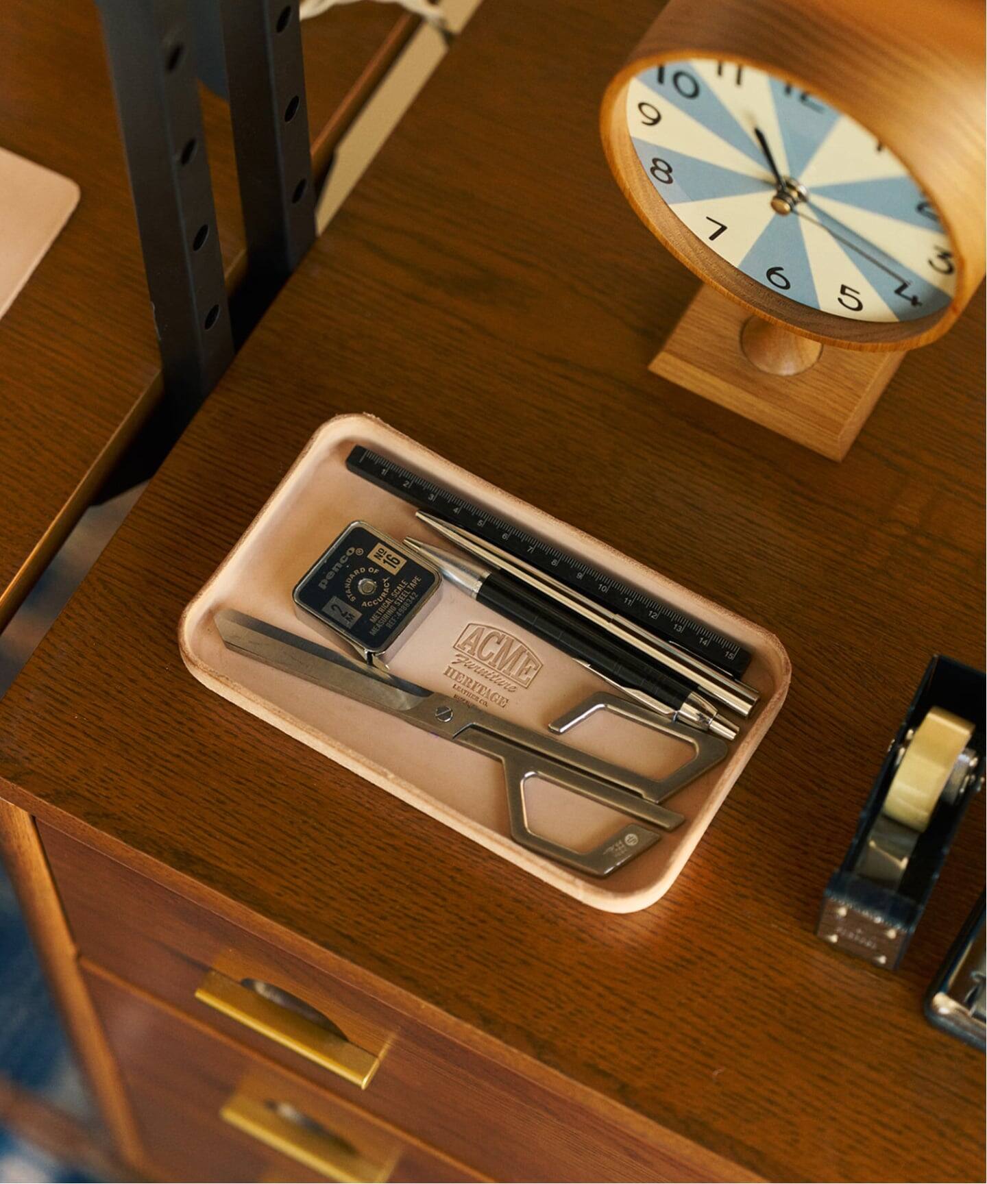 HELITAGE LEATHER】ACME別注 LEATHER TRAY トレイ（ステーショナリー