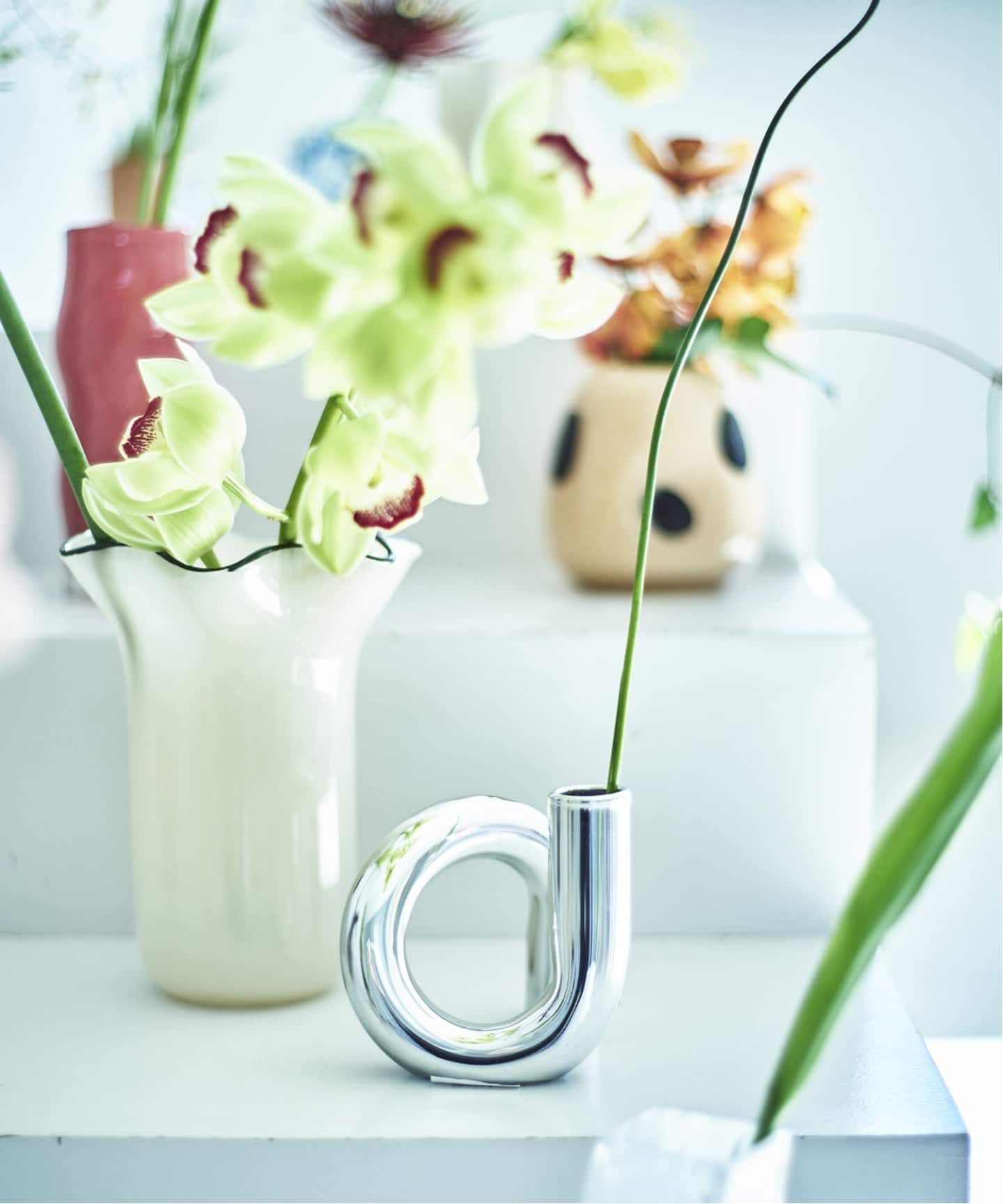 FLOWER VASE TWIST フラワーベース（フラワーベース／グリーン