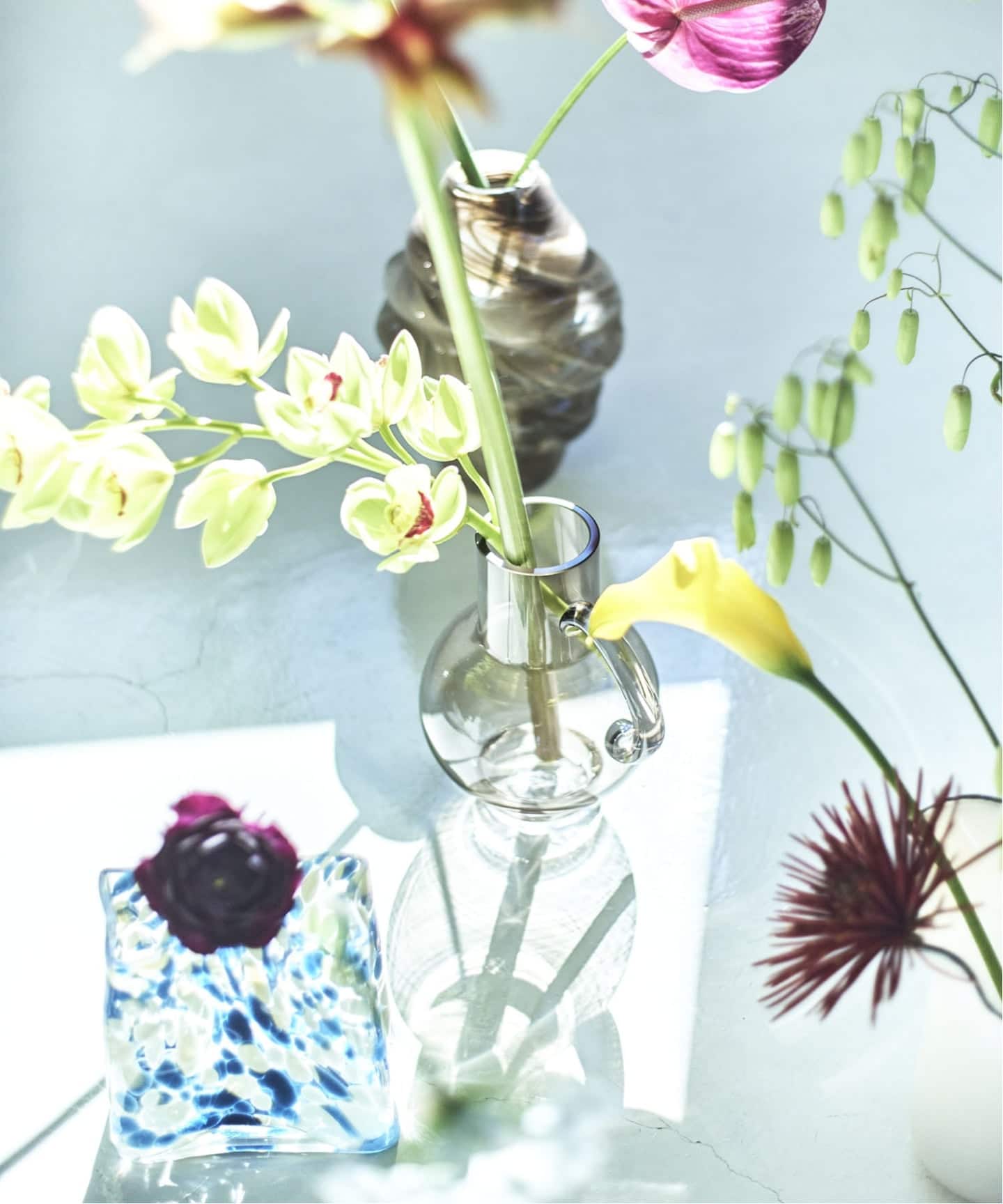 FLOWER VASE VERONA フラワーベース（フラワーベース／グリーン