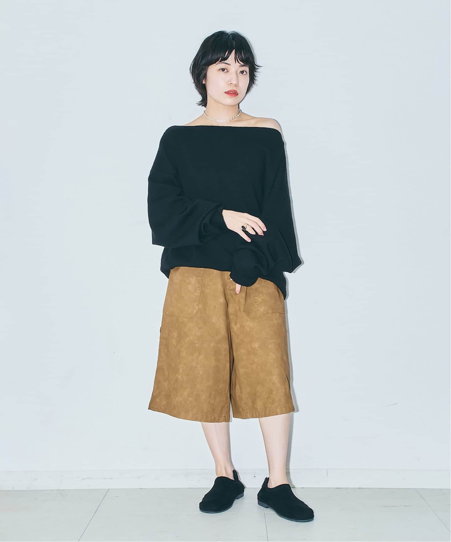 予約》FAUX LEATHER HALF パンツ（ショート・ハーフパンツ）｜CITYSHOP