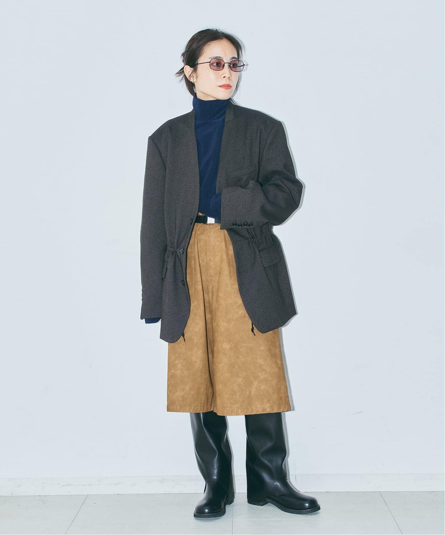 予約》FAUX LEATHER HALF パンツ（ショート・ハーフパンツ）｜CITYSHOP