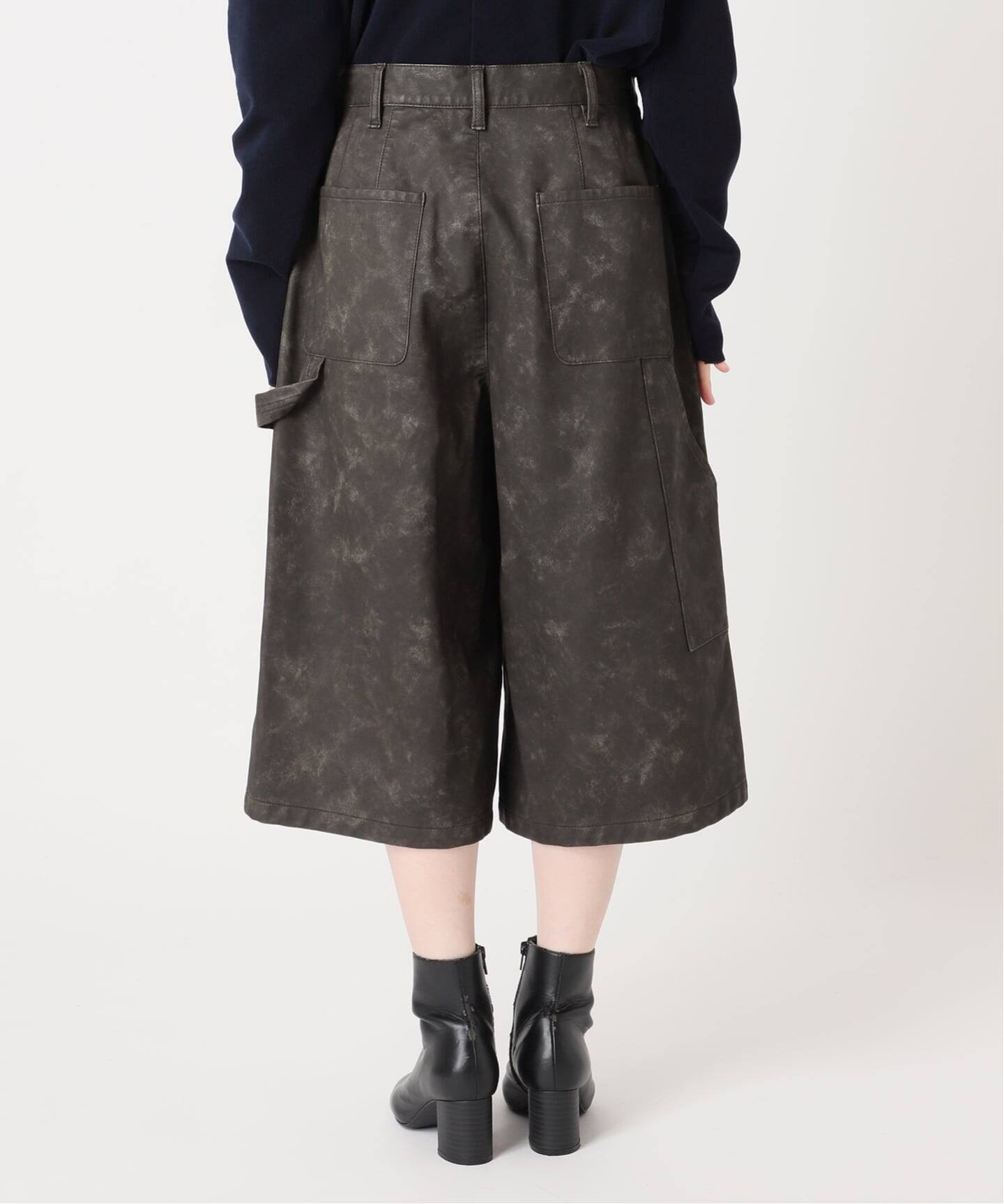 予約》FAUX LEATHER HALF パンツ（ショート・ハーフパンツ）｜CITYSHOP