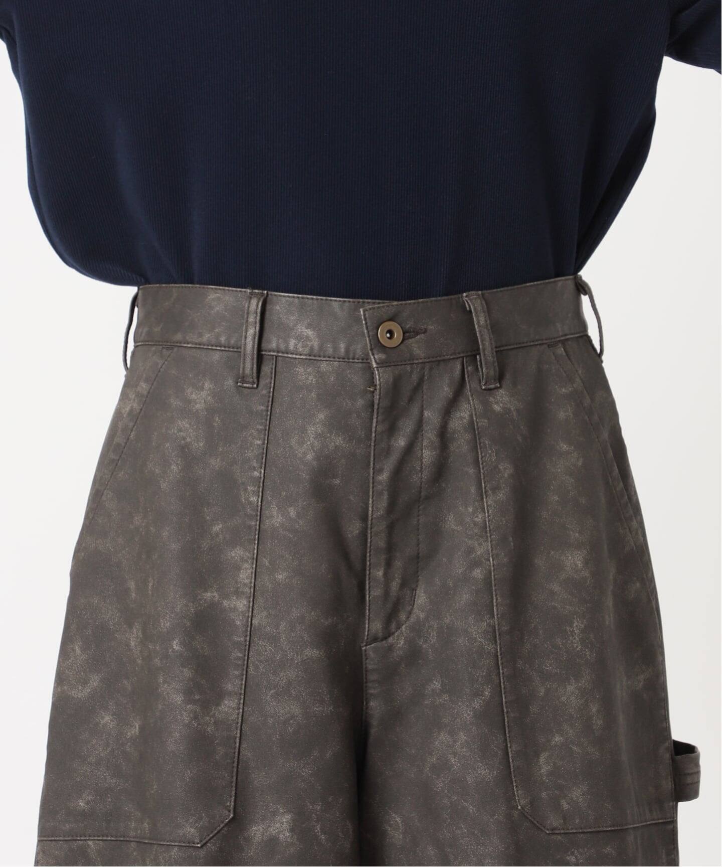 予約》FAUX LEATHER HALF パンツ（ショート・ハーフパンツ）｜CITYSHOP