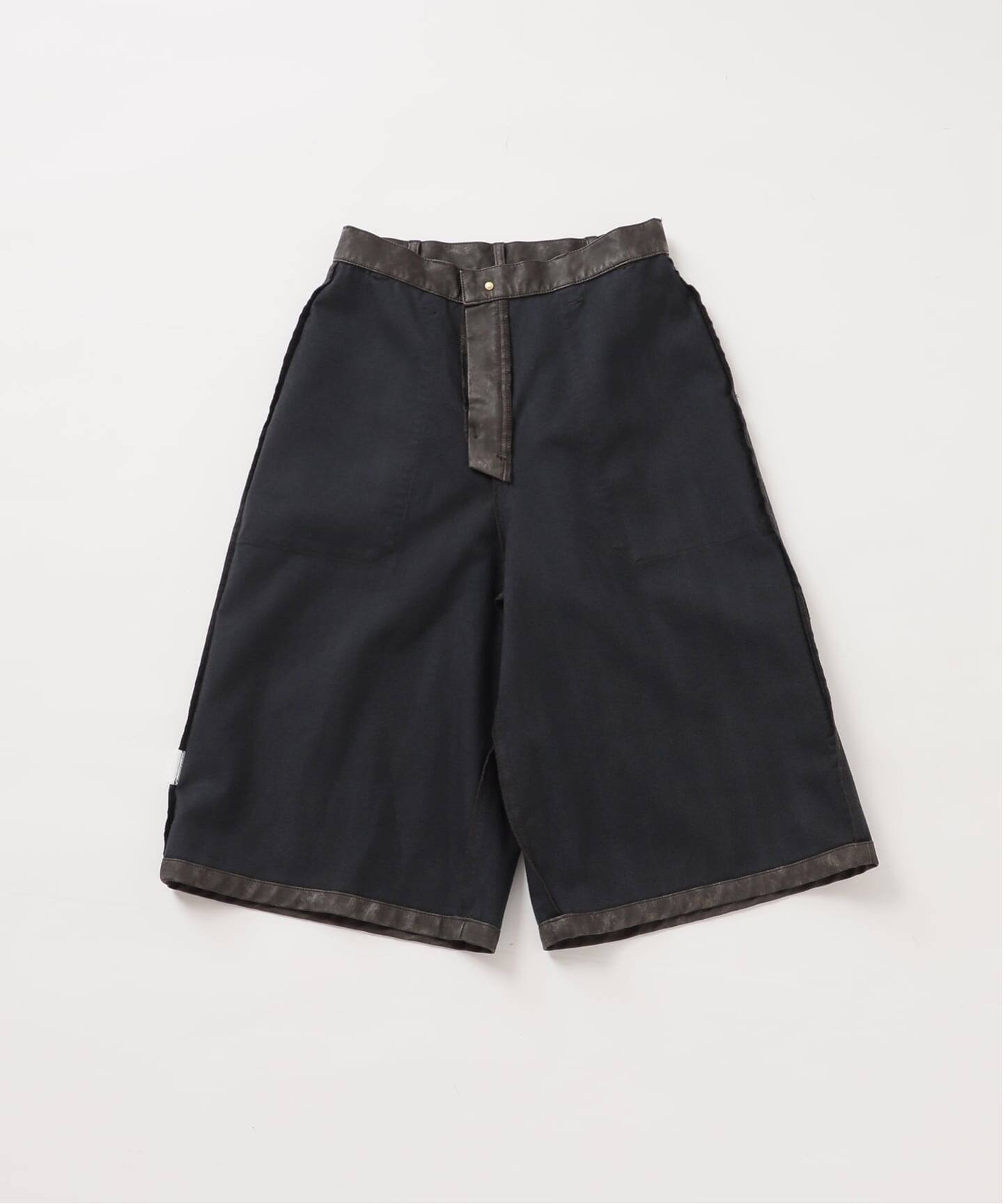 予約》FAUX LEATHER HALF パンツ（ショート・ハーフパンツ）｜CITYSHOP