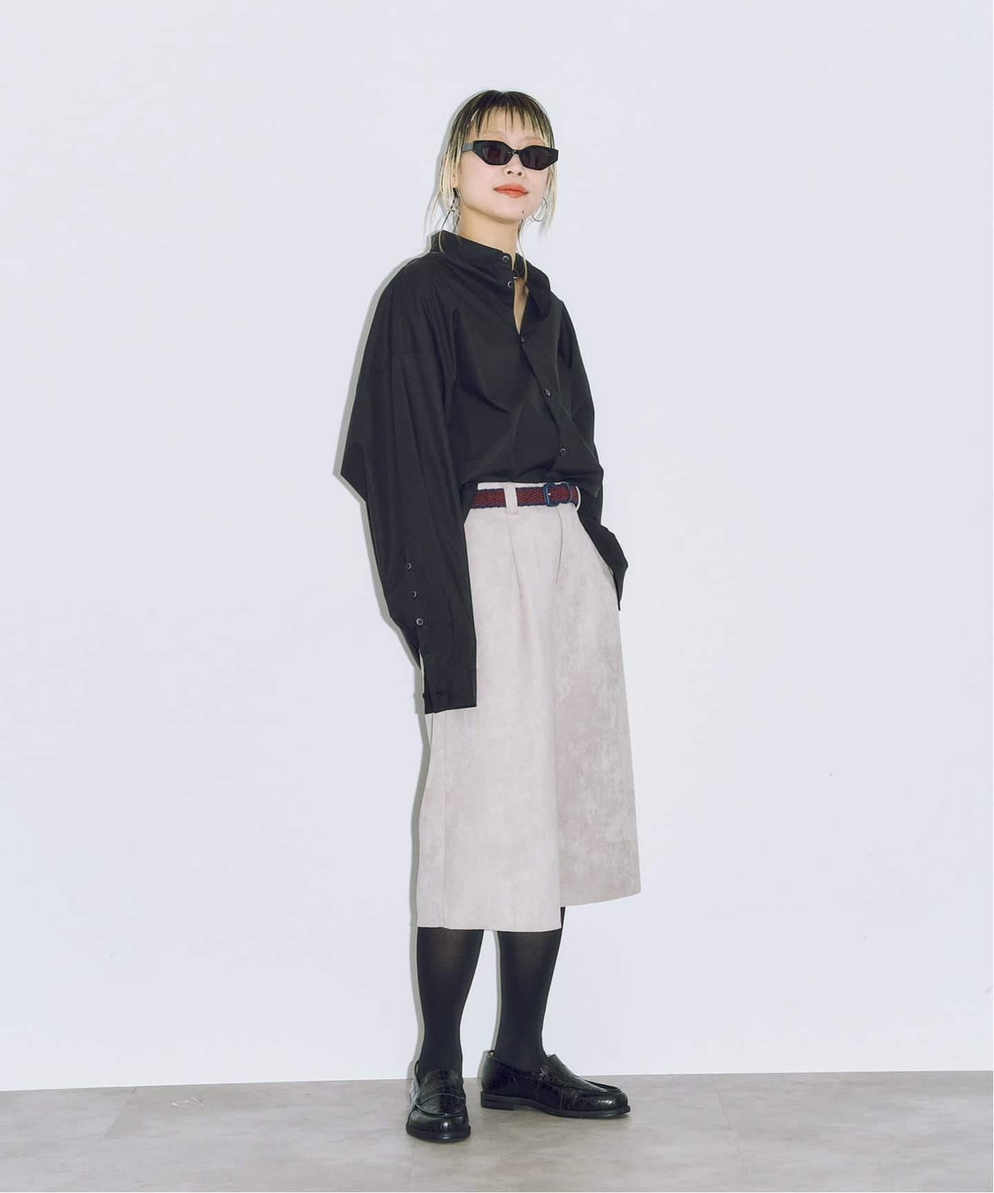 FAUX SUEDE SHORTS：ハーフパンツ（ショート・ハーフパンツ
