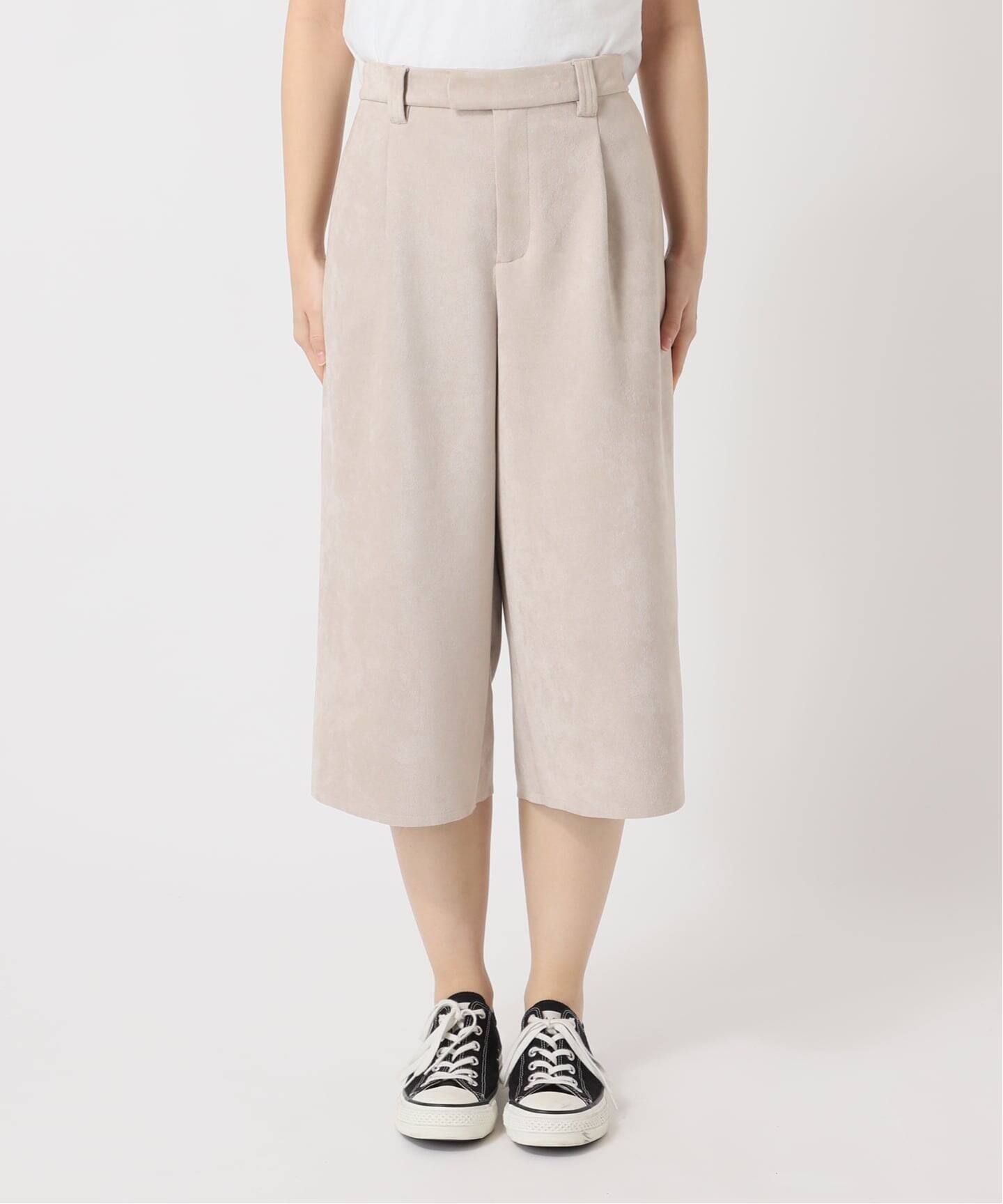 FAUX SUEDE SHORTS：ハーフパンツ（ショート・ハーフパンツ