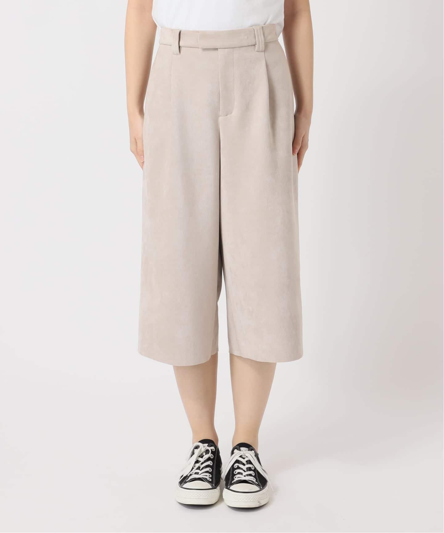 FAUX SUEDE SHORTS：ハーフパンツ（ショート・ハーフパンツ