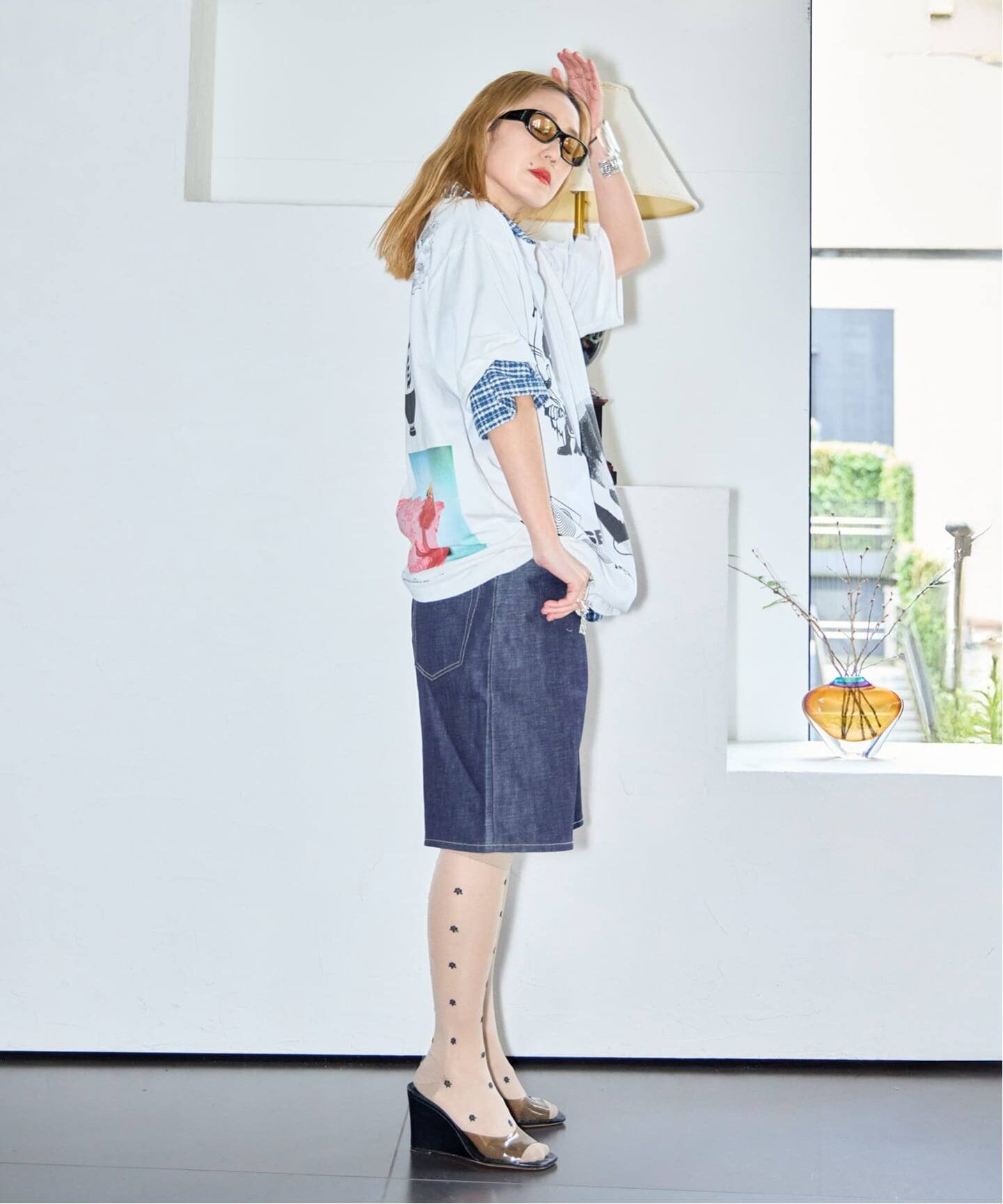KURO STRUCTURE SHORT 964244：デニムパンツ（ショート・ハーフパンツ