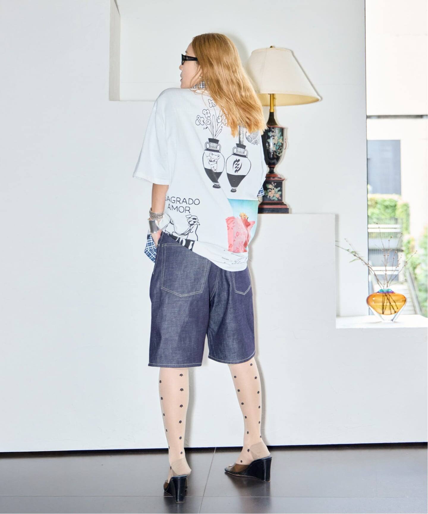 KURO STRUCTURE SHORT 964244：デニムパンツ（ショート・ハーフパンツ