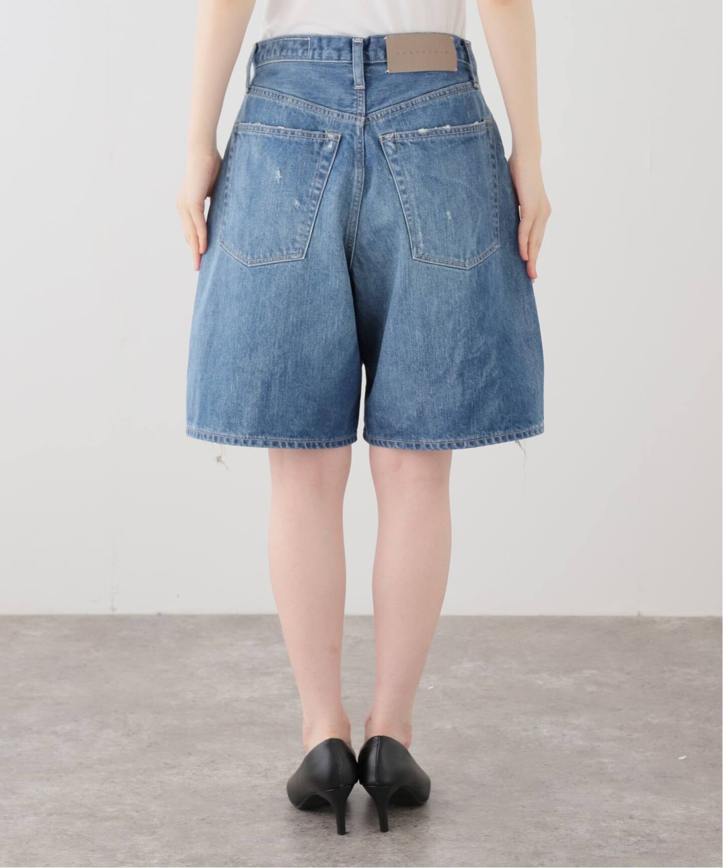KURO STRUCTURE SHORT WASH002 964246：デニムパンツ（ショート