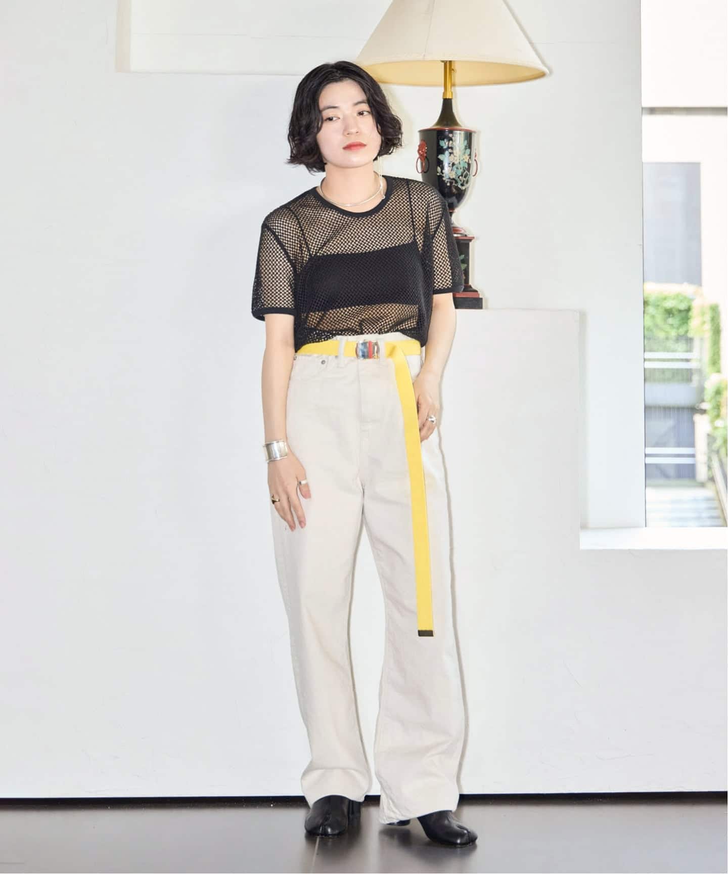 KURO OPTIMA OFF WHITE ONE WASH 964029：デニムパンツ（デニムパンツ