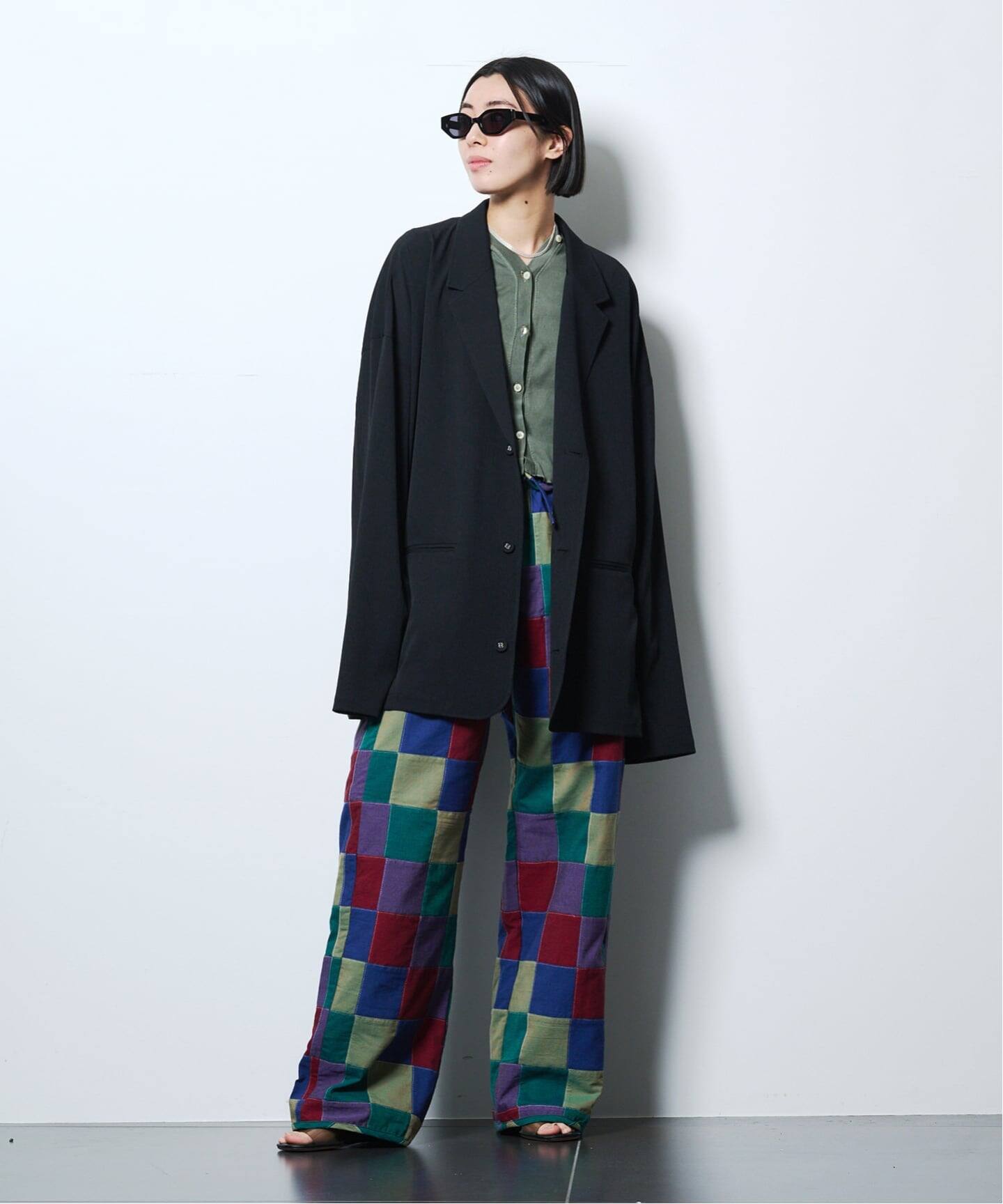 NEEDLES EASY PANTS OXFORD PATCHWORK SX317：パンツ（その他パンツ