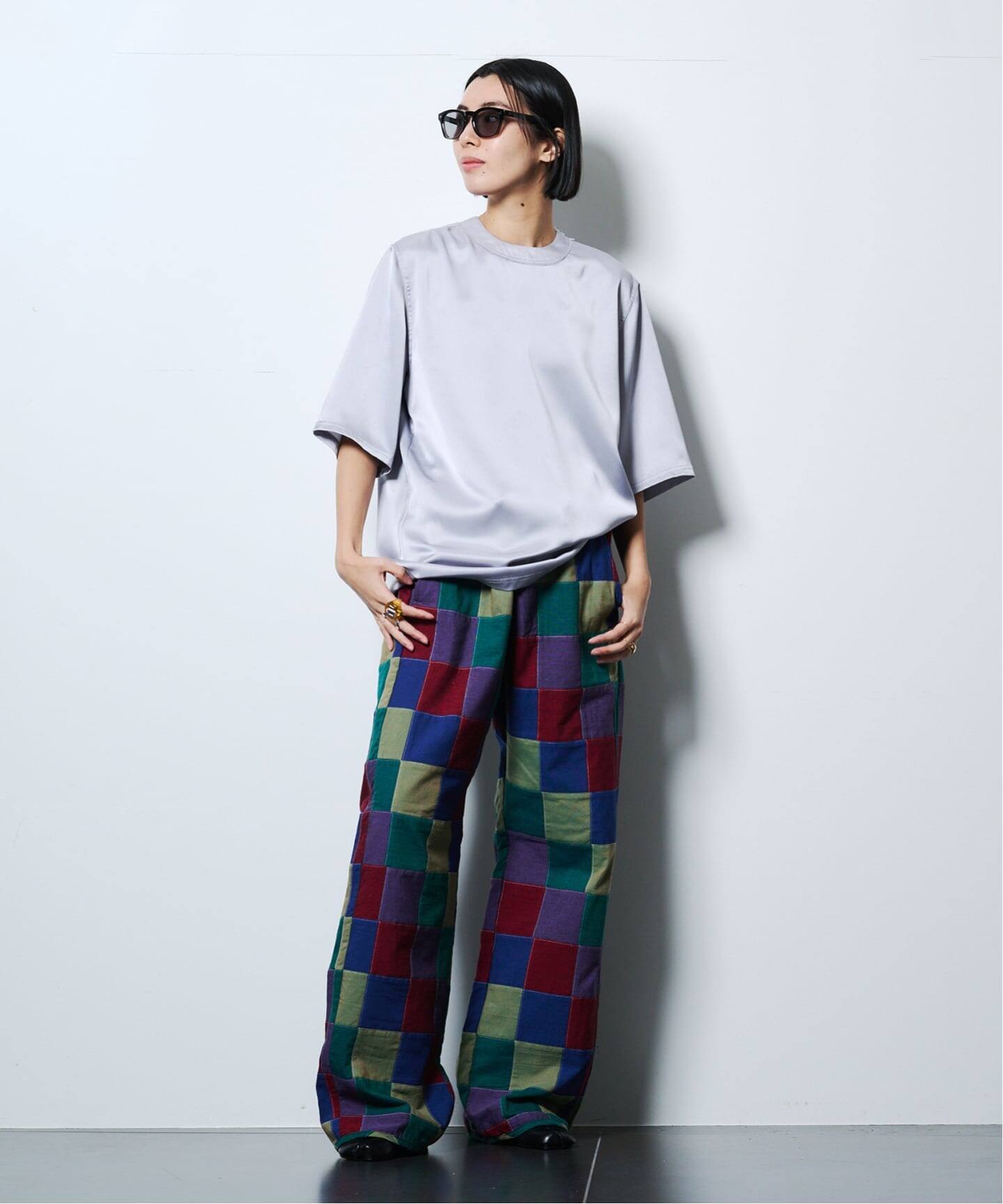 NEEDLES EASY PANTS OXFORD PATCHWORK SX317：パンツ（その他パンツ