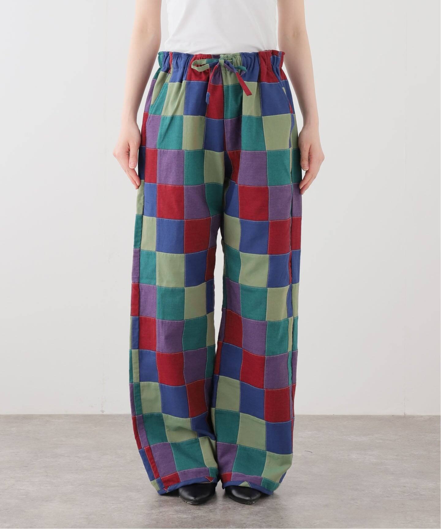 NEEDLES EASY PANTS OXFORD PATCHWORK SX317：パンツ（その他パンツ