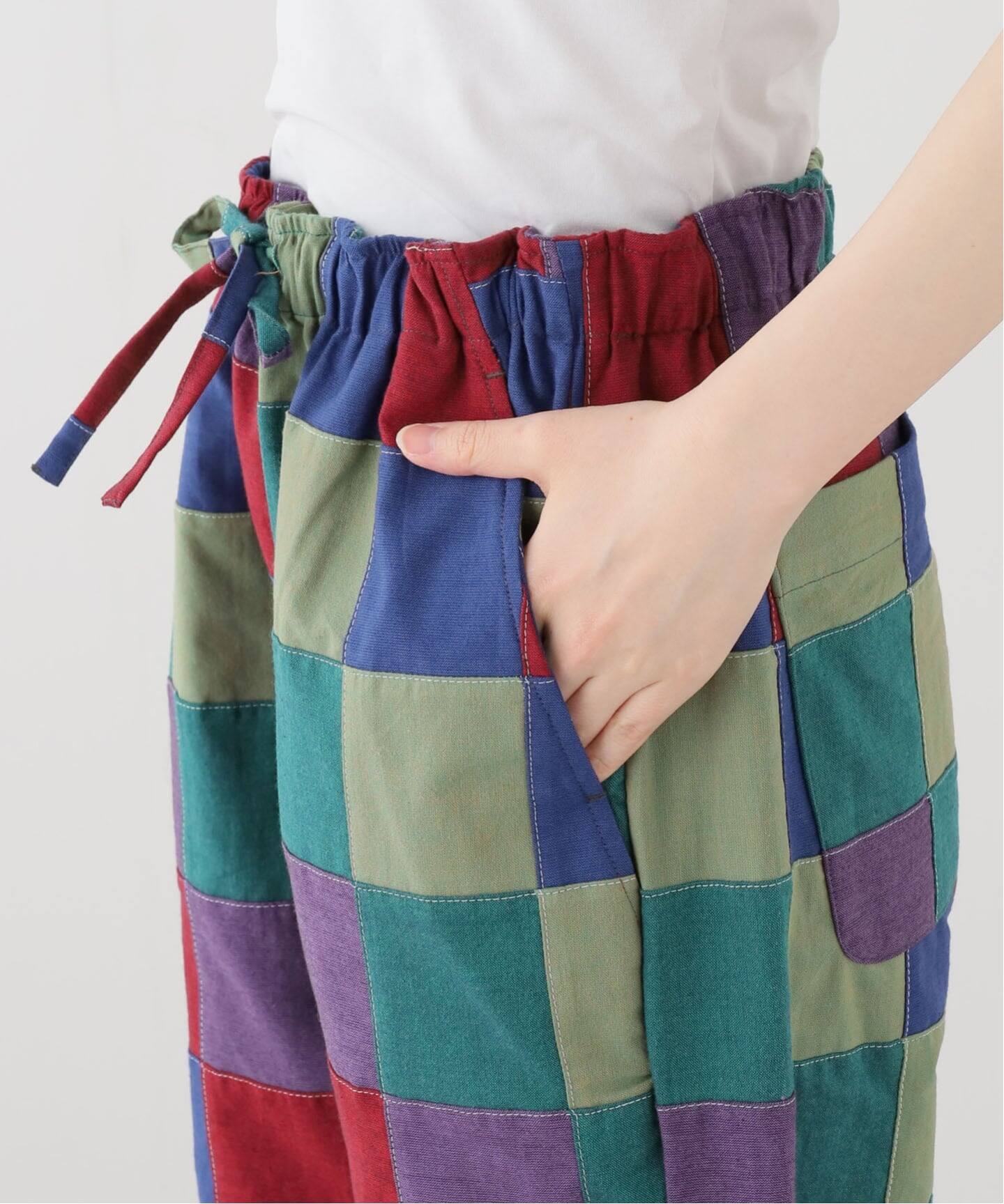 NEEDLES EASY PANTS OXFORD PATCHWORK SX317：パンツ（その他パンツ