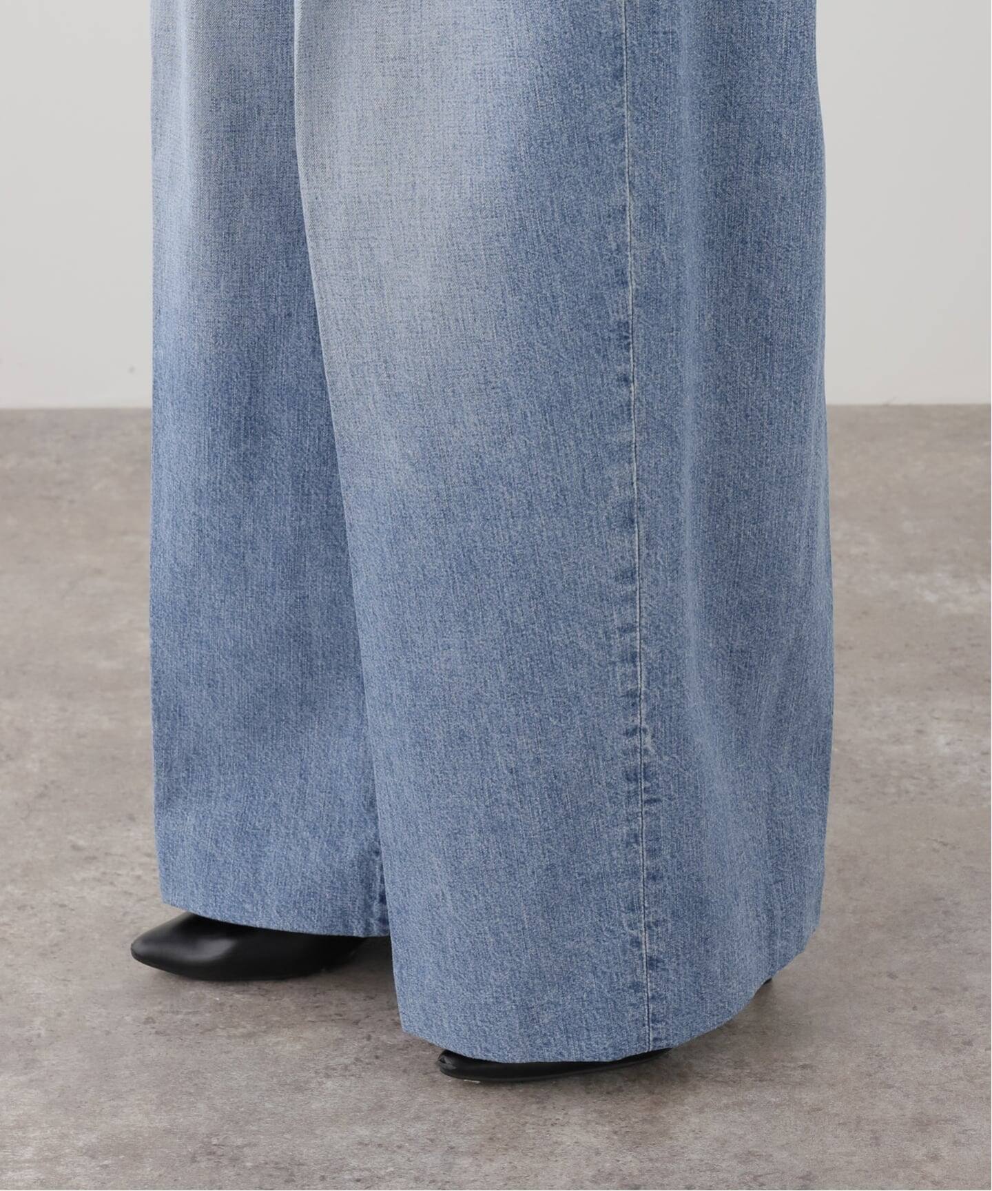 TANAKA HAKAMA JEAN TROUSERS ST-108-25-BBLO：デニムパンツ（デニム