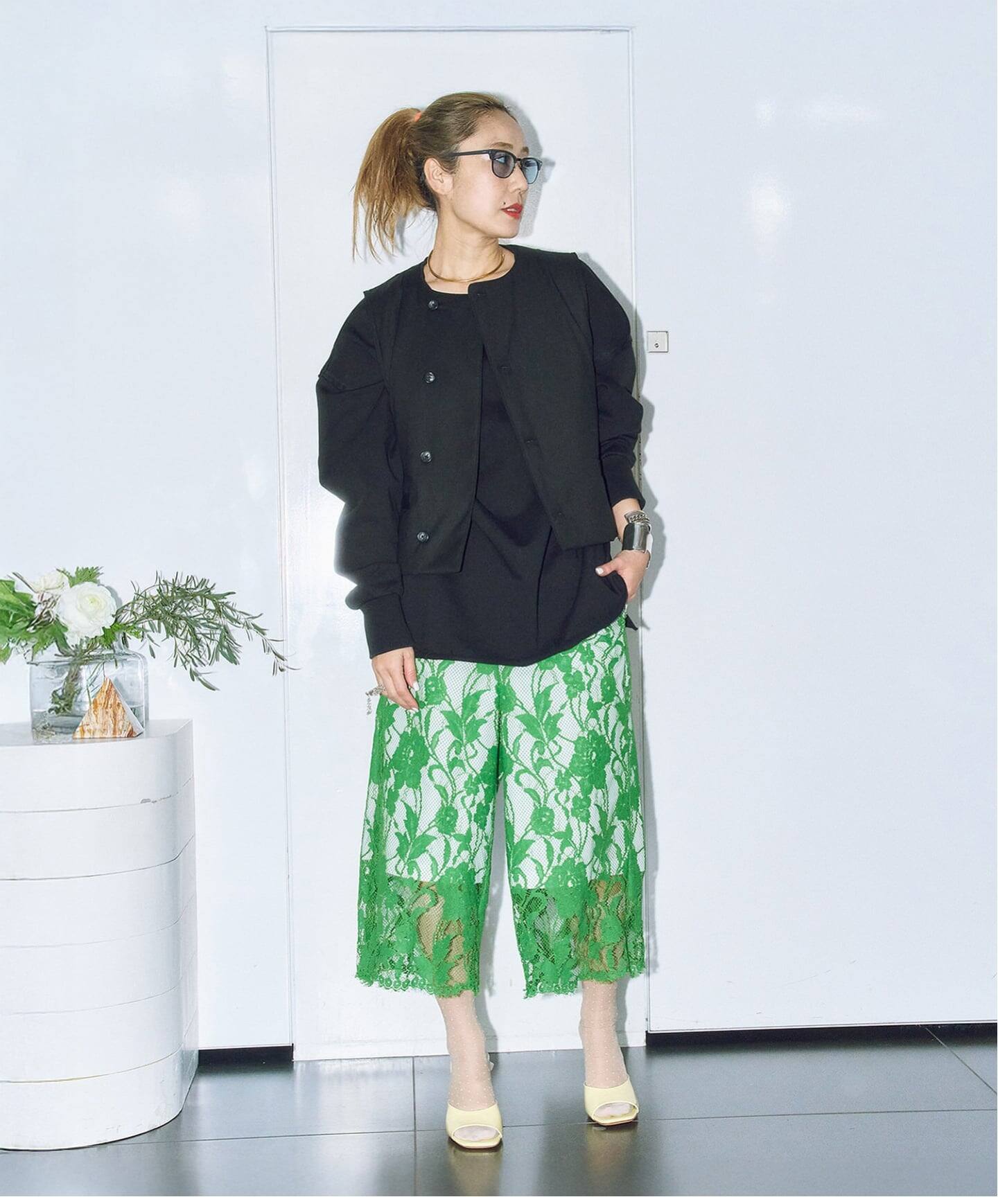 TOGA PULLA LACE CULOTTES PANTS TP261-FF236：パンツ（ショート