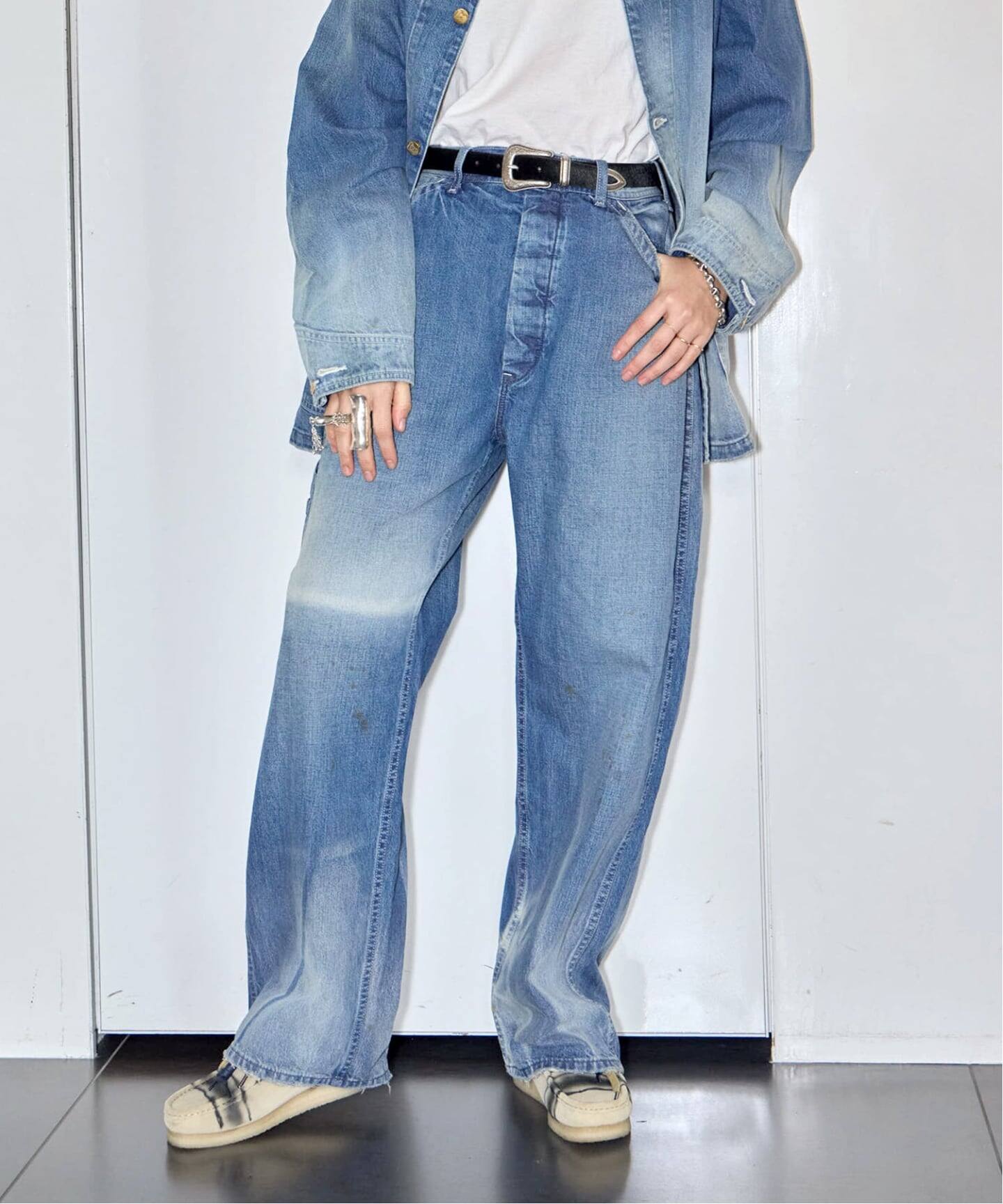 予約》LEE 別注 VINTAGE PAINTER PANTS LM7321：デニムパンツ（デニム