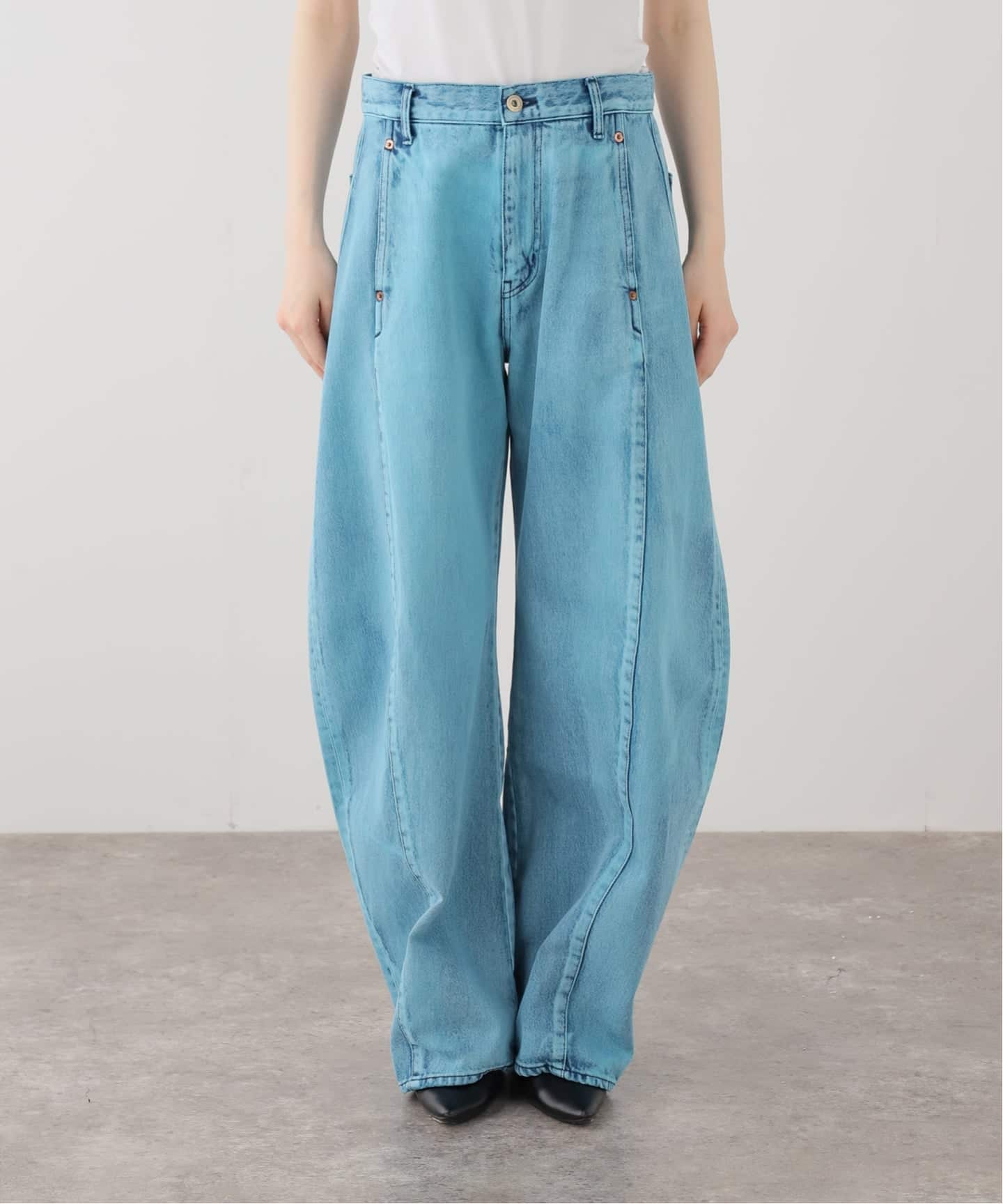 SAYAKA DAVIS BARREL DENIM WPT500-DDN：デニムパンツ（デニムパンツ