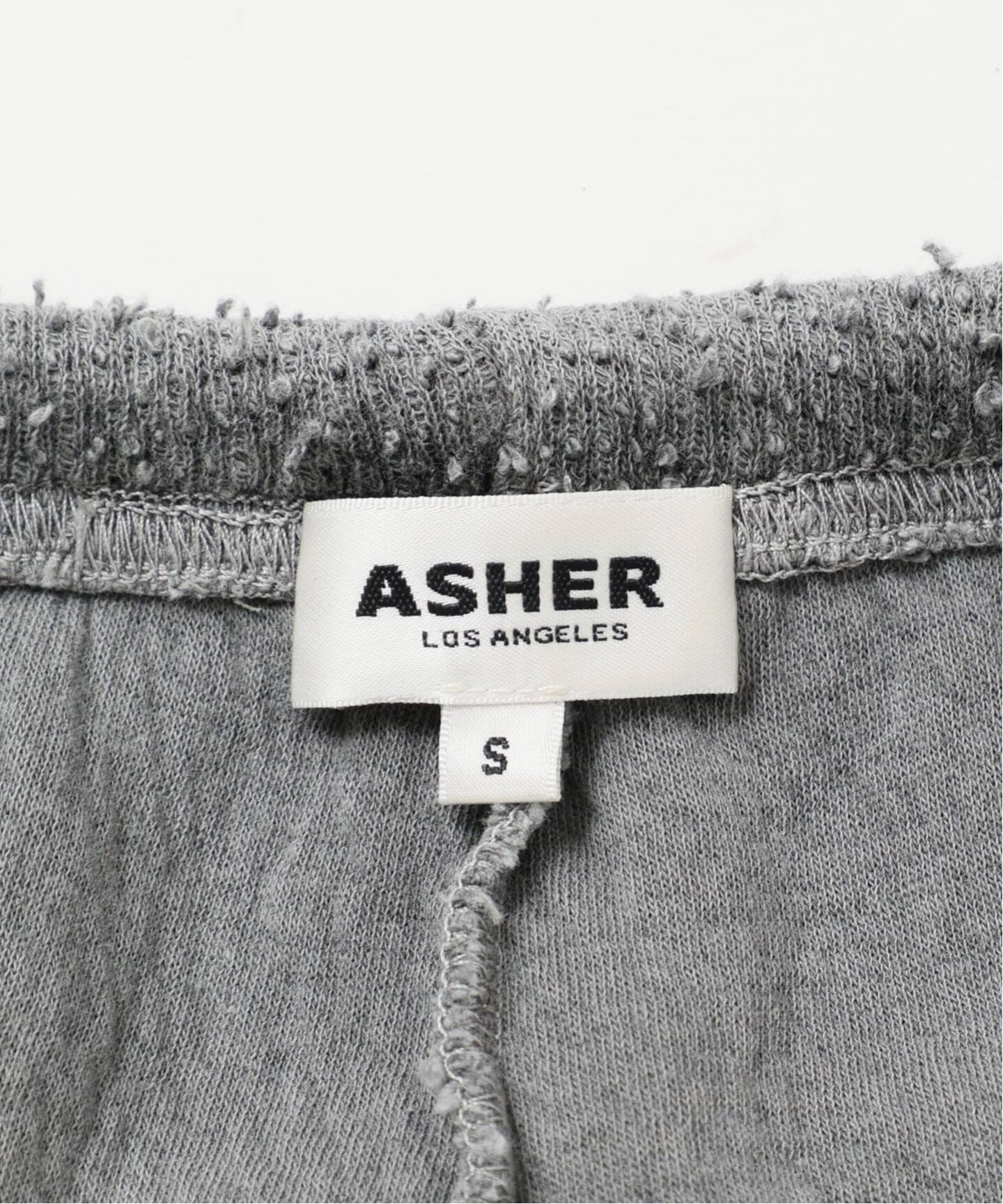 予約》ASHER AGNES BOUCLE SWEATPANT L406-J131：パンツ（スウェット