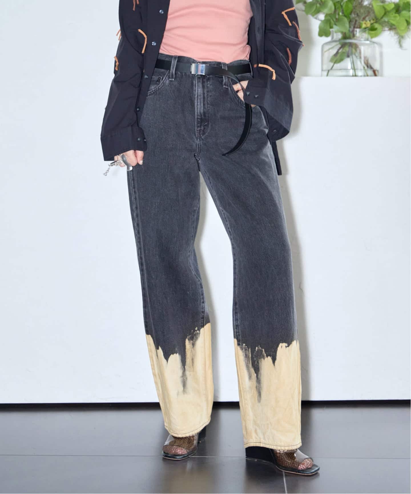 INPERFECT DENIM BAGGY JEANS：デニムパンツ（デニムパンツ・ジーンズ