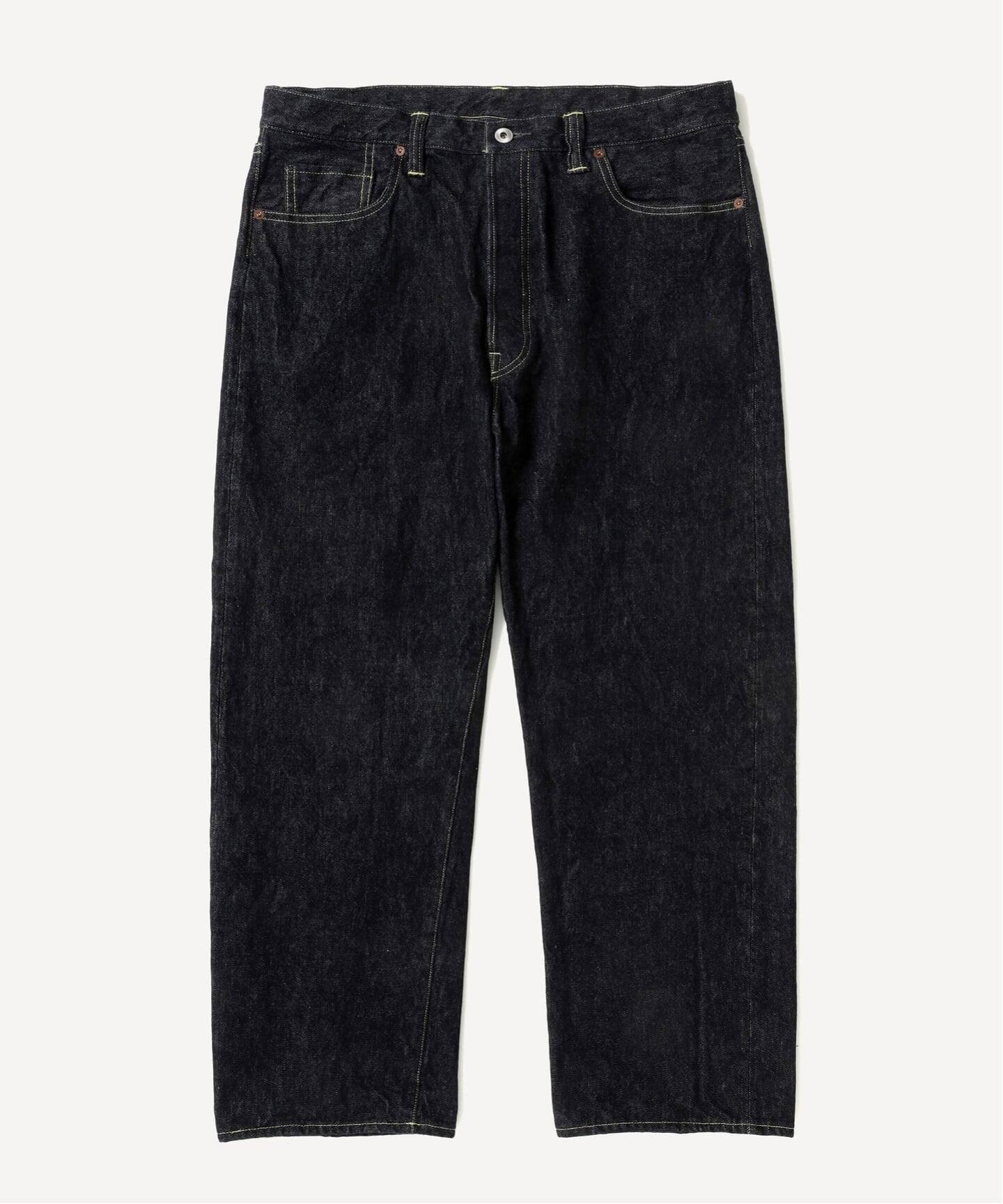 A.PRESSE/アプレッセ】Washed Denim Wide Pants：デニムパンツ（デニム