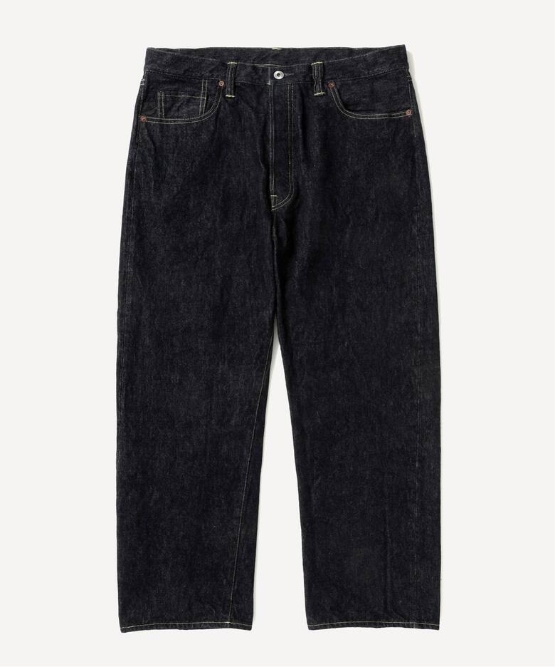 A.PRESSE/アプレッセ】Washed Denim Wide Pants：デニムパンツ（デニム 