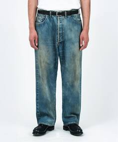A.PRESSE/アプレッセ】 No.37 Washed Wide Denim Pants（デニムパンツ 