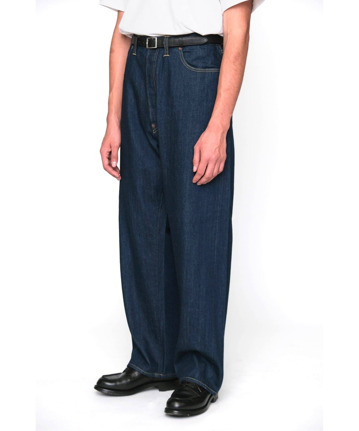 A.PRESSE/アプレッセ】 No.22 Washed Wide Denim Pants（デニムパンツ 