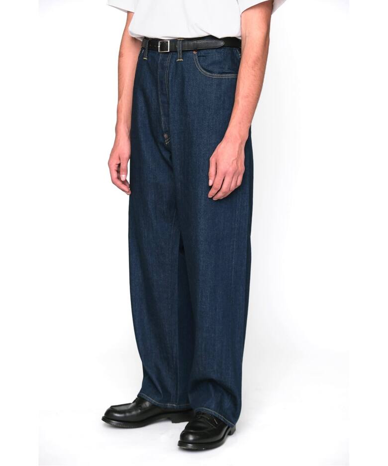 A.PRESSE/アプレッセ】 No.22 Washed Wide Denim Pants（デニムパンツ 