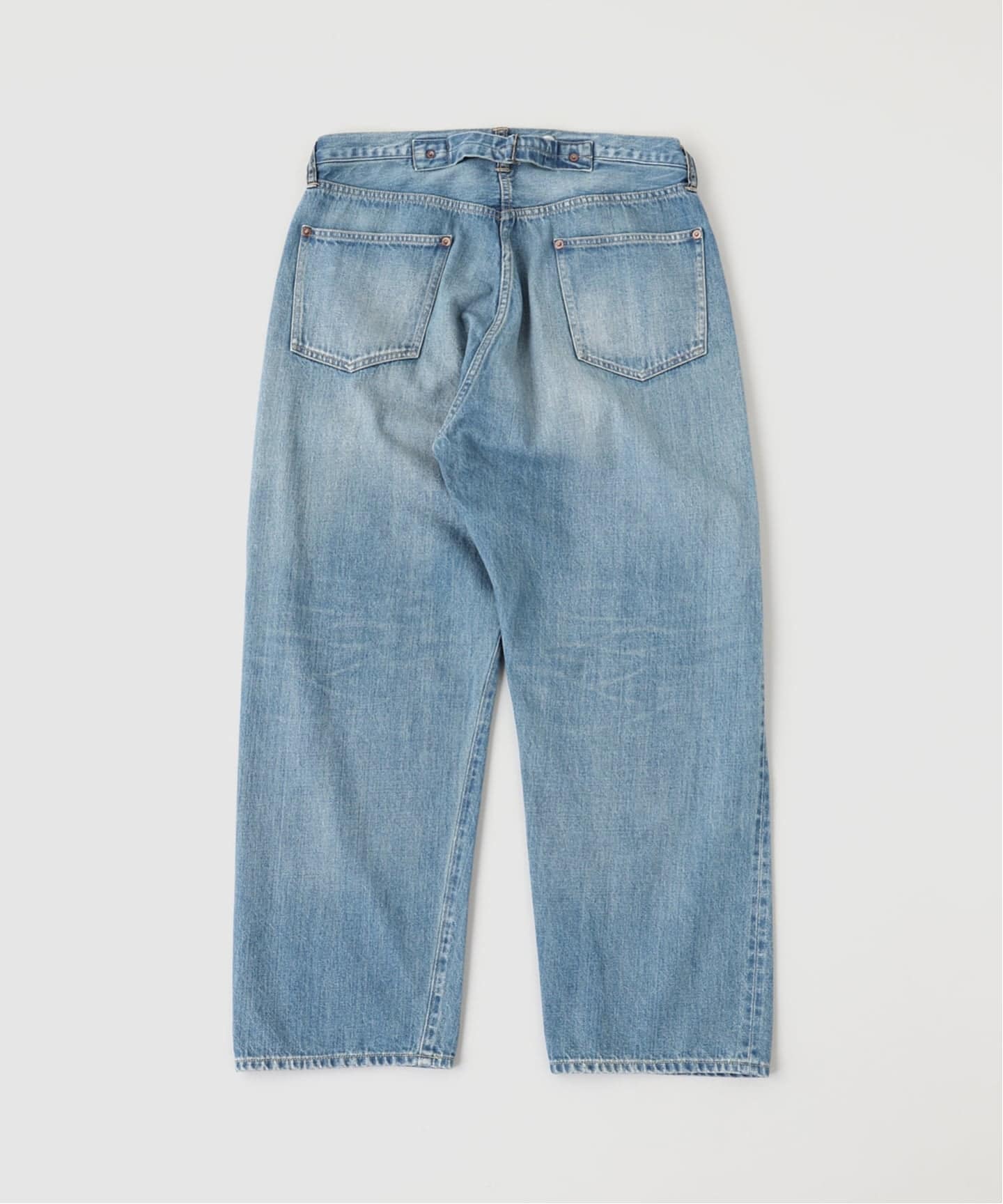 A.PRESSE/アプレッセ】No.22 Washed Wide Denim Pants（デニムパンツ